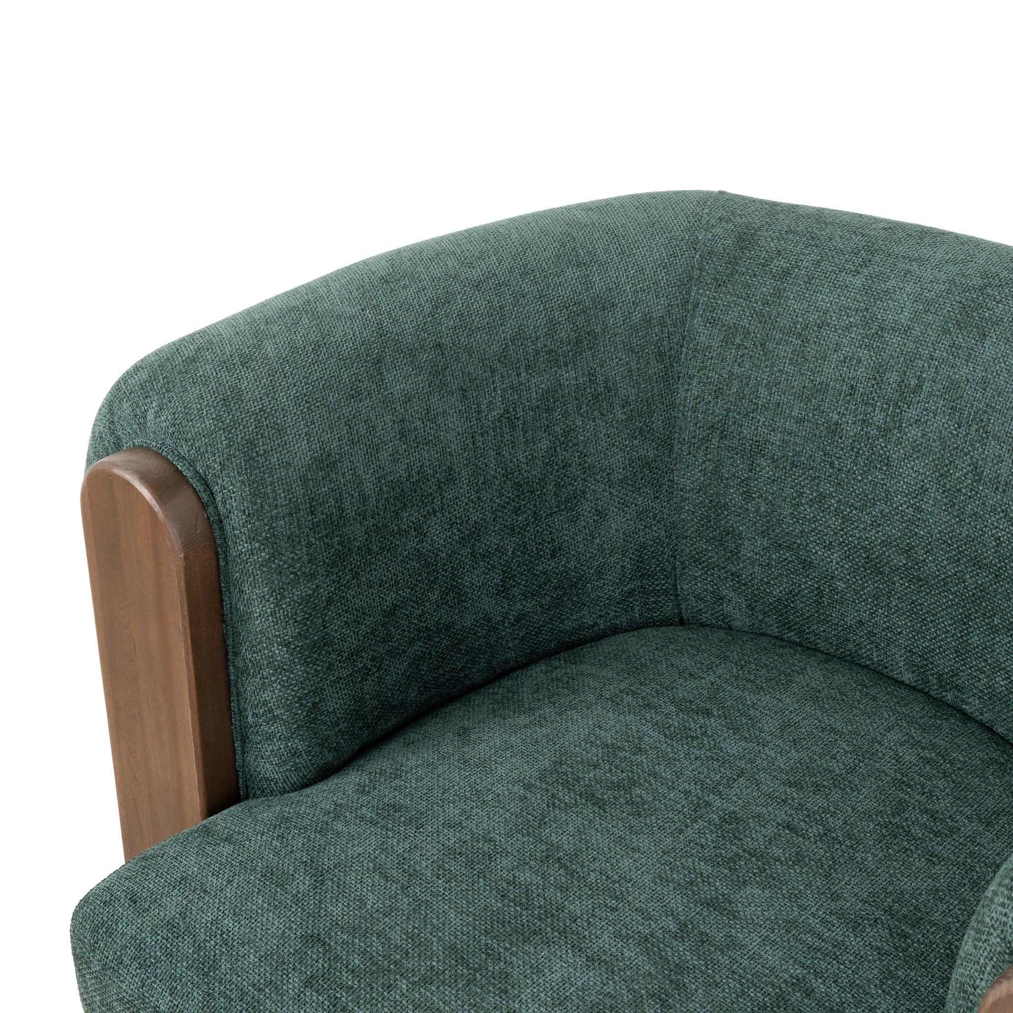 CLC10408-NI Walnut Armchair - Bush Green - Image 9