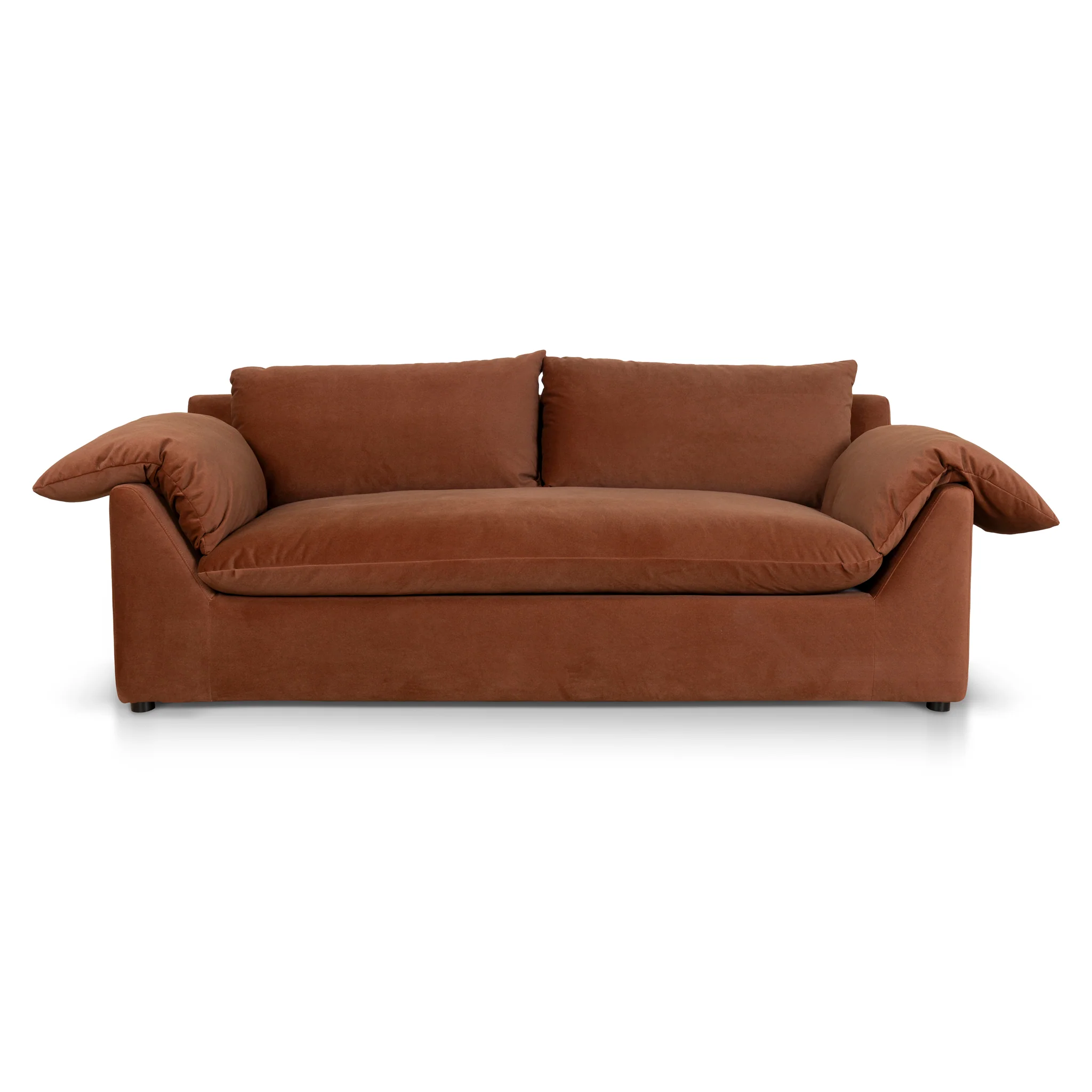 CLC10420-CA 3 Seater Sofa - Burnt Brown - Image 2