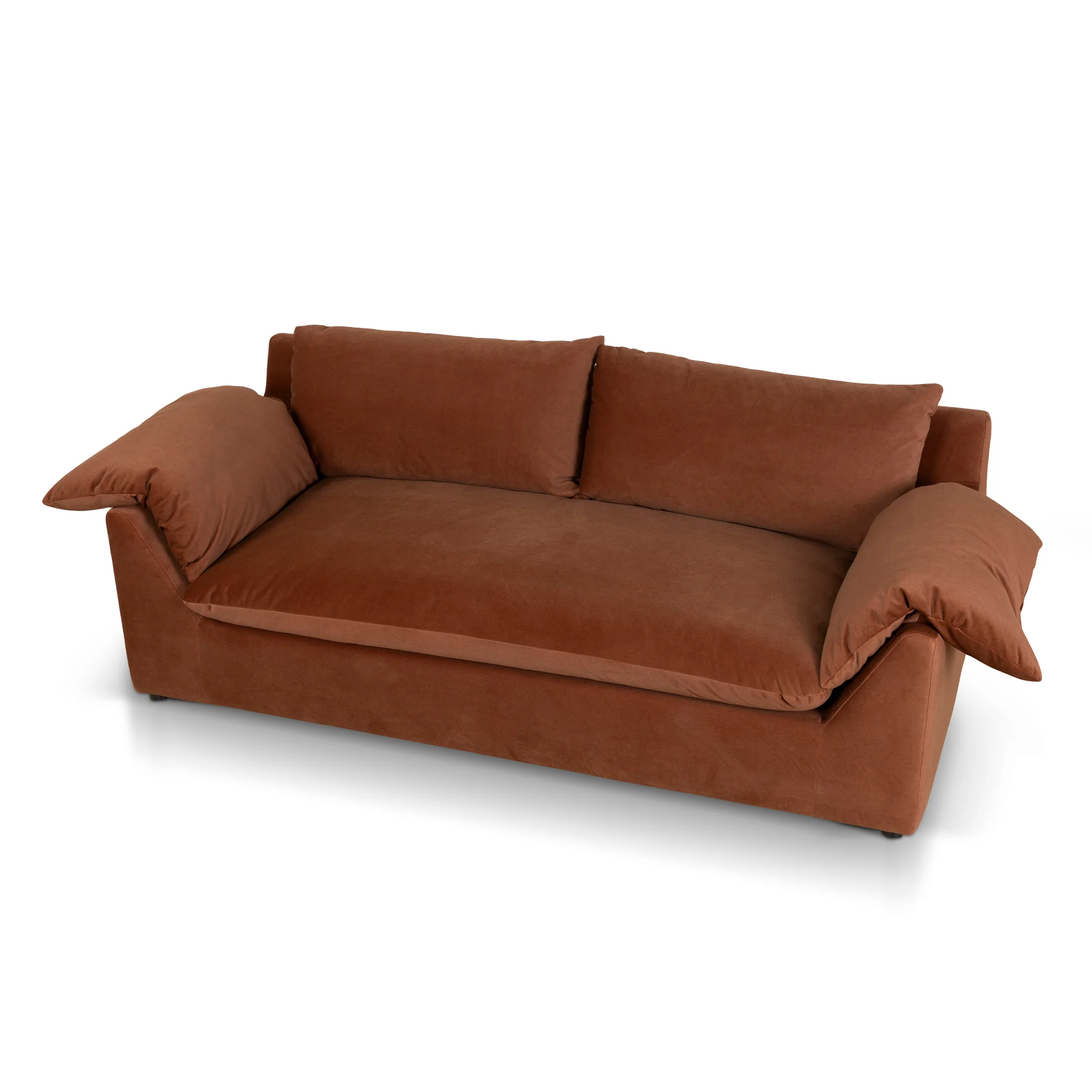 CLC10420-CA 3 Seater Sofa - Burnt Brown - Image 3