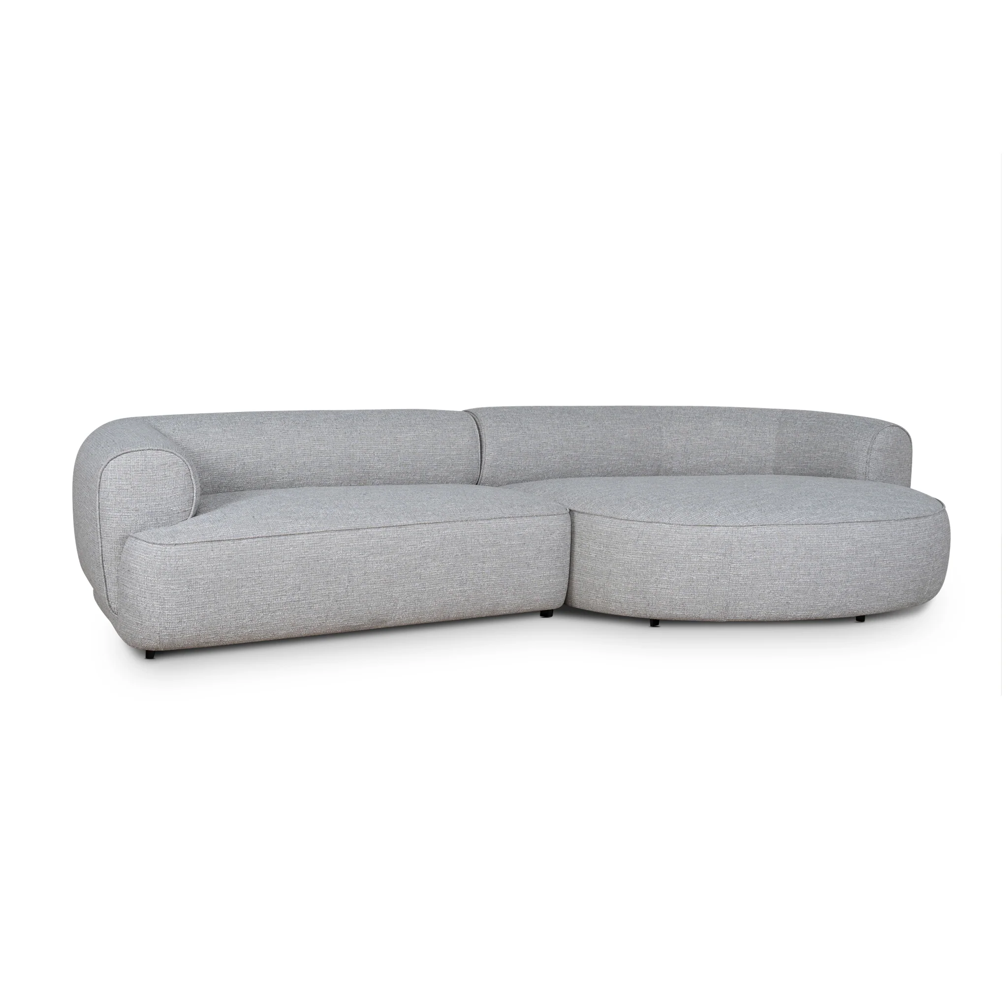 CLC10445-KJ Right Chaise Sofa - Chrome Grey - Image 3