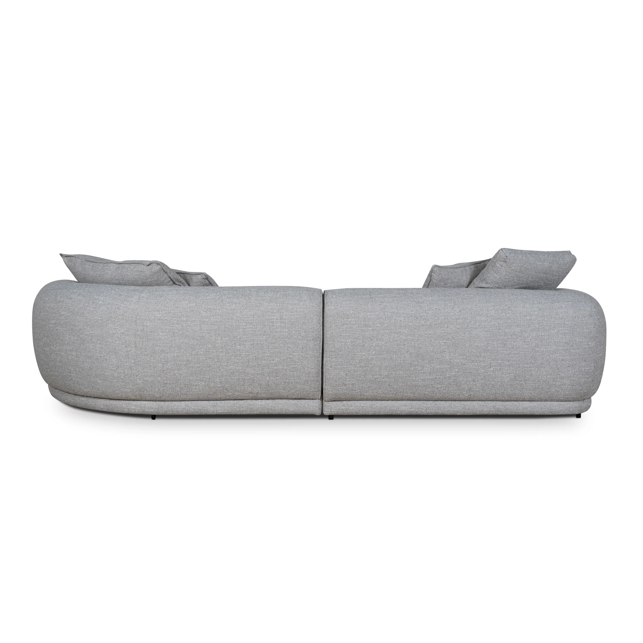 CLC10445-KJ Right Chaise Sofa - Chrome Grey - Image 5