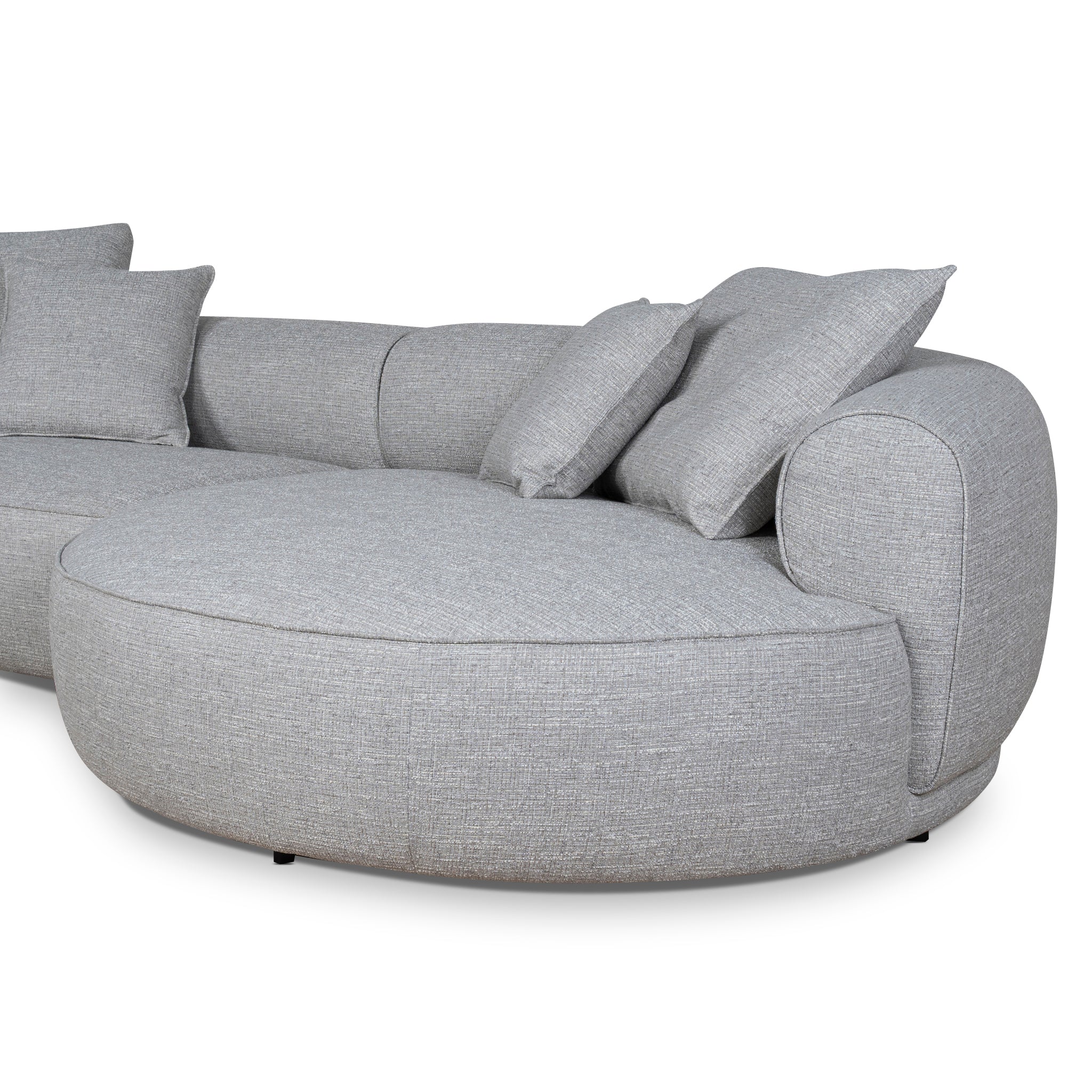 CLC10445-KJ Right Chaise Sofa - Chrome Grey - Image 6