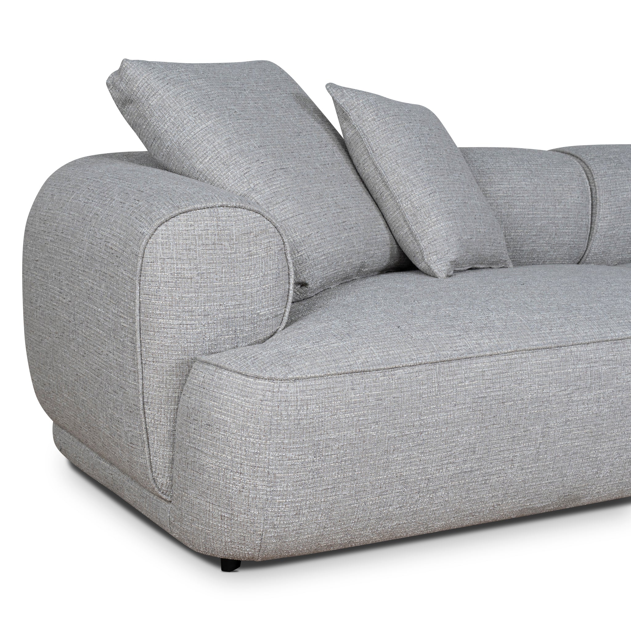 CLC10445-KJ Right Chaise Sofa - Chrome Grey - Image 7