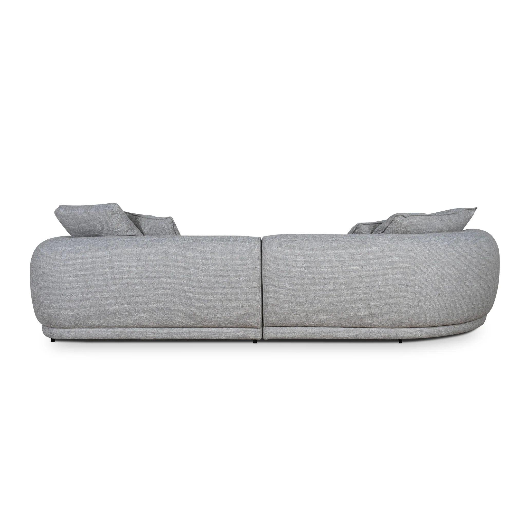 CLC10446-KJ Left Chaise Sofa - Chrome Grey - Image 17