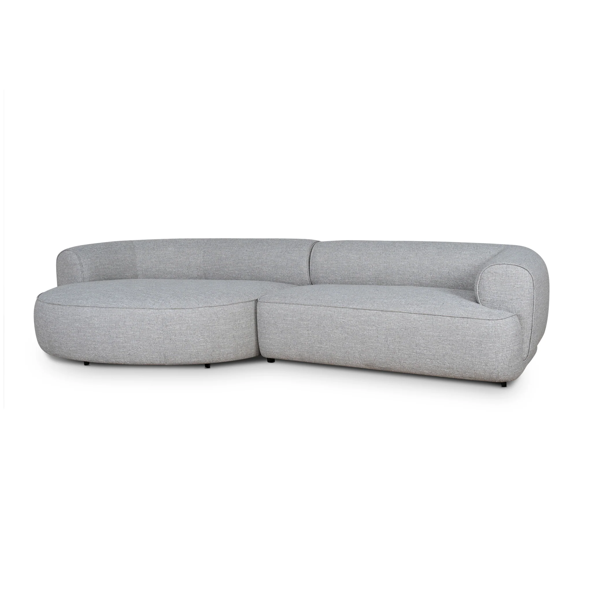 CLC10446-KJ Left Chaise Sofa - Chrome Grey - Image 3