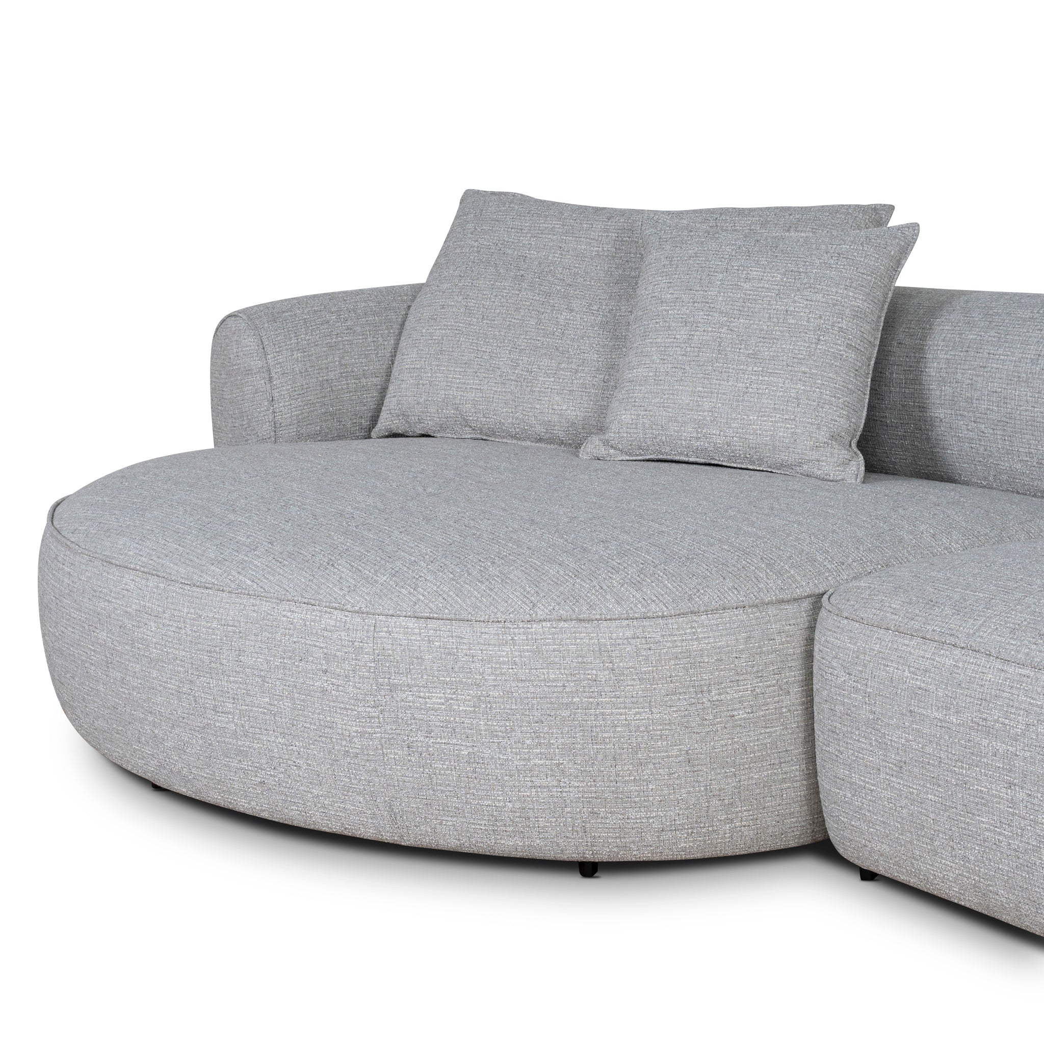 CLC10446-KJ Left Chaise Sofa - Chrome Grey - Image 5