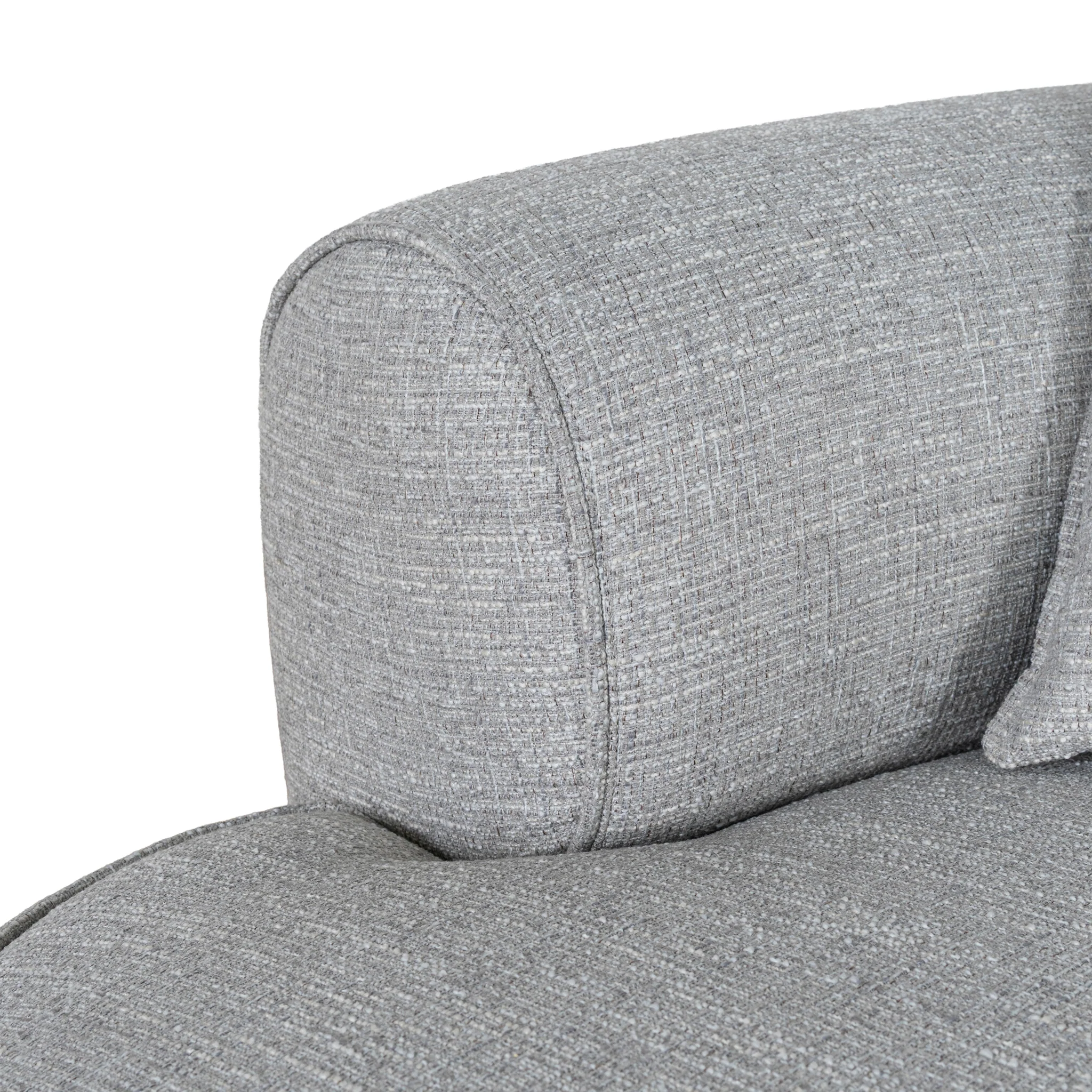 CLC10446-KJ Left Chaise Sofa - Chrome Grey - Image 7