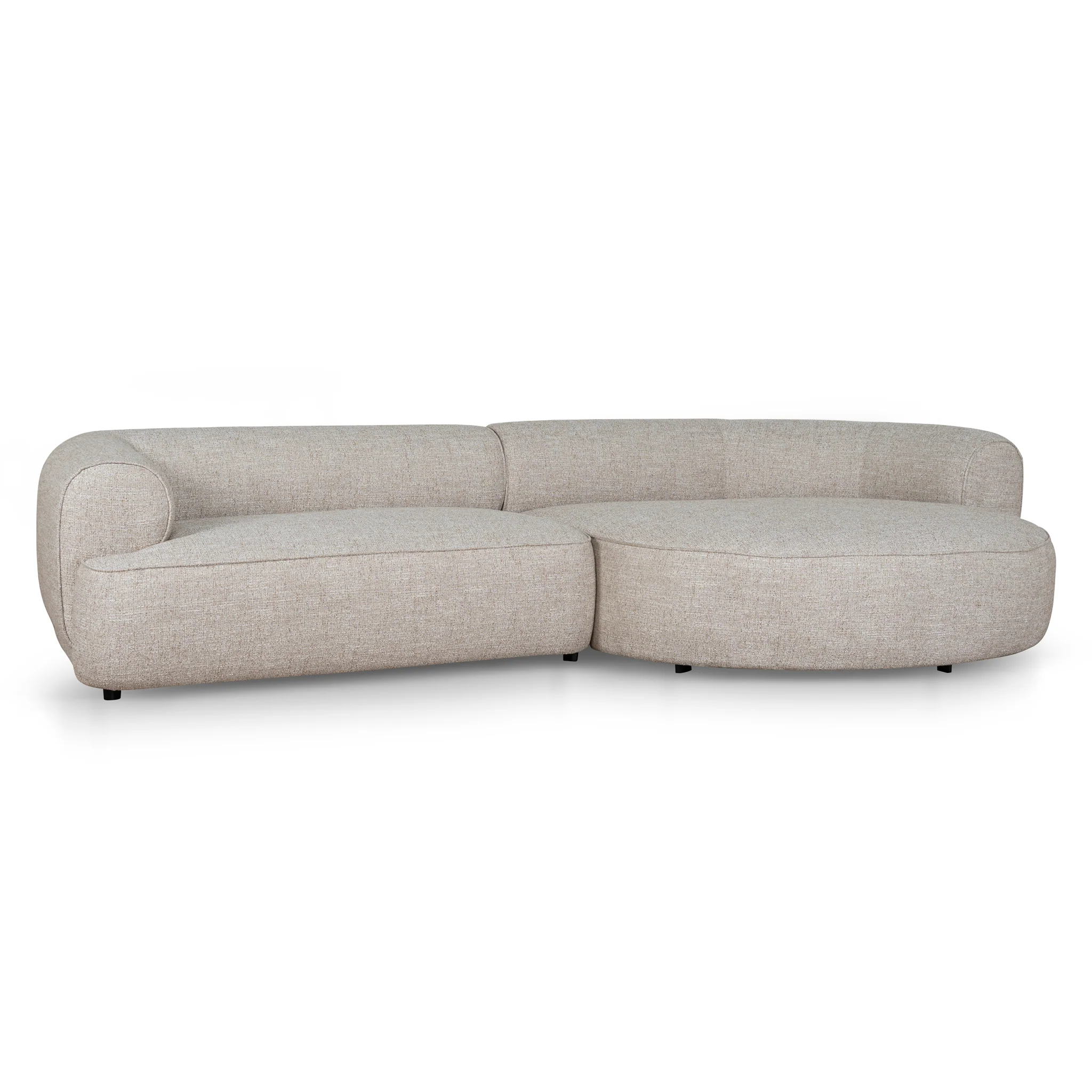 CLC10447-KJ Right Chaise Sofa - Pale Beige - Image 3