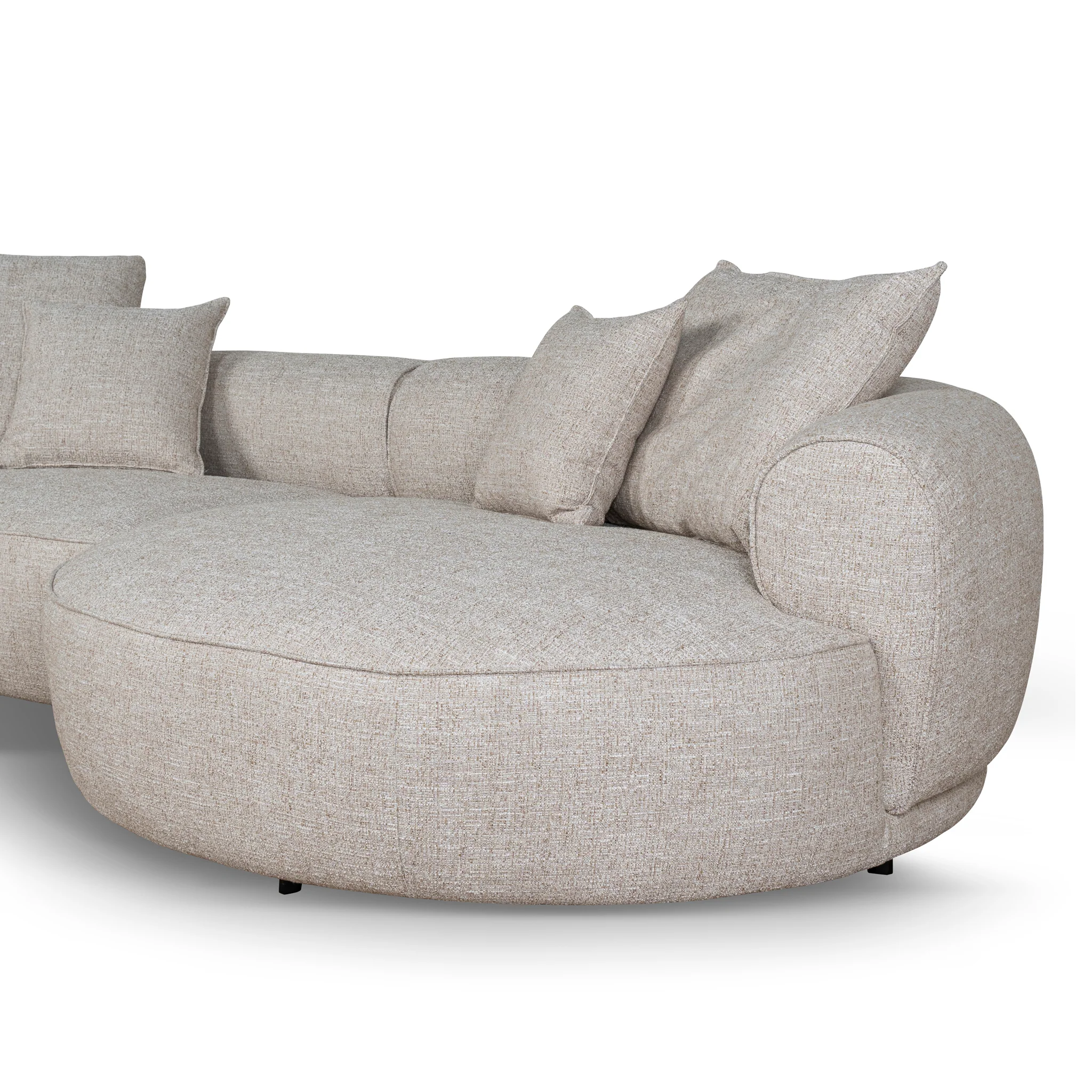 CLC10447-KJ Right Chaise Sofa - Pale Beige - Image 6