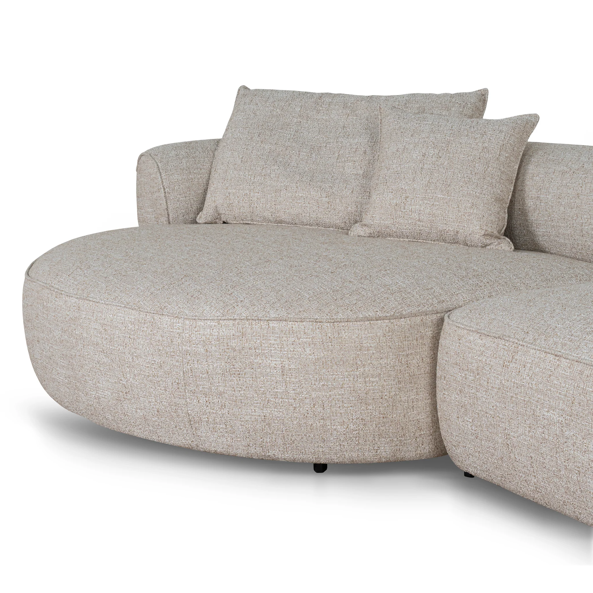 CLC10448-KJ Left Chaise Sofa - Pale Beige - Image 6