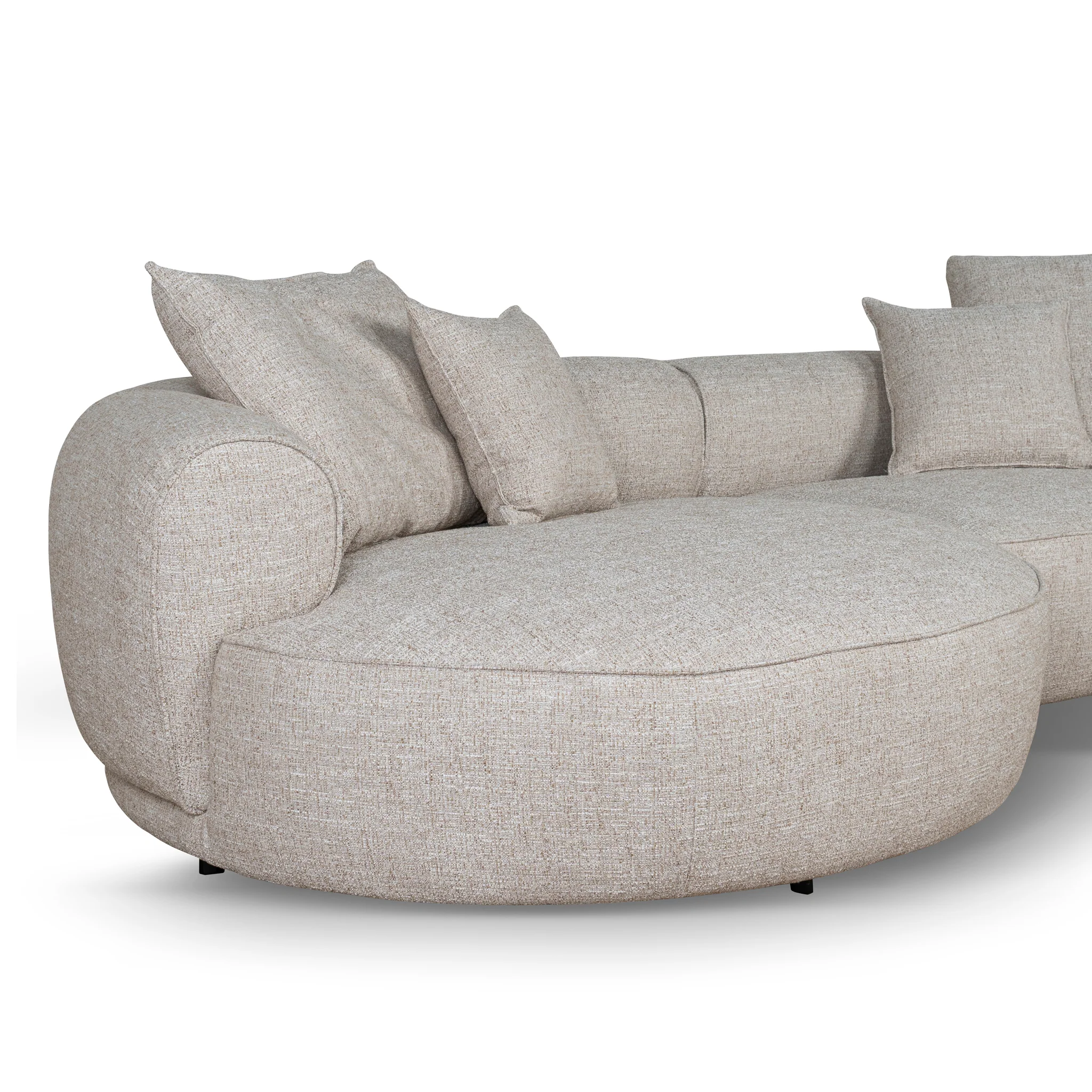 CLC10448-KJ Left Chaise Sofa - Pale Beige - Image 8