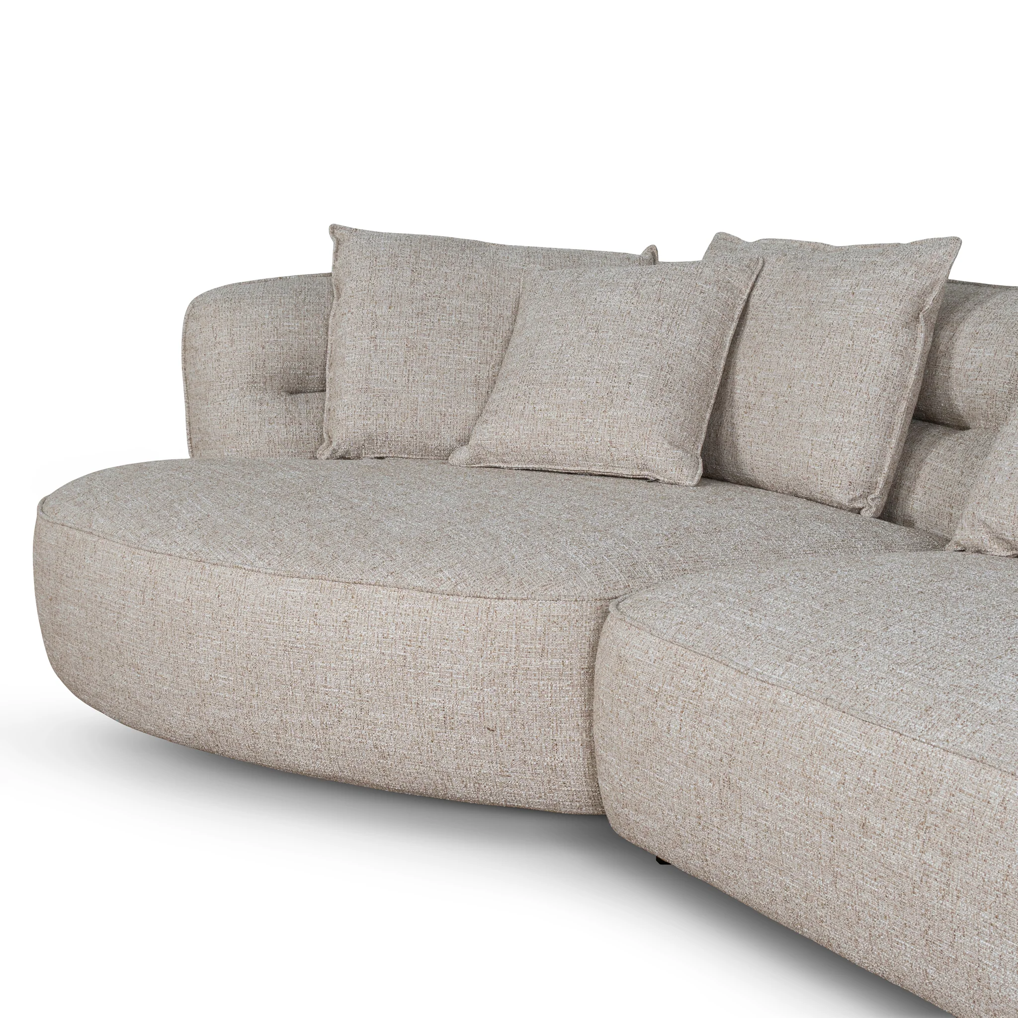 CLC10449-KJ Left Chaise Sofa - Pale Beige - Image 7