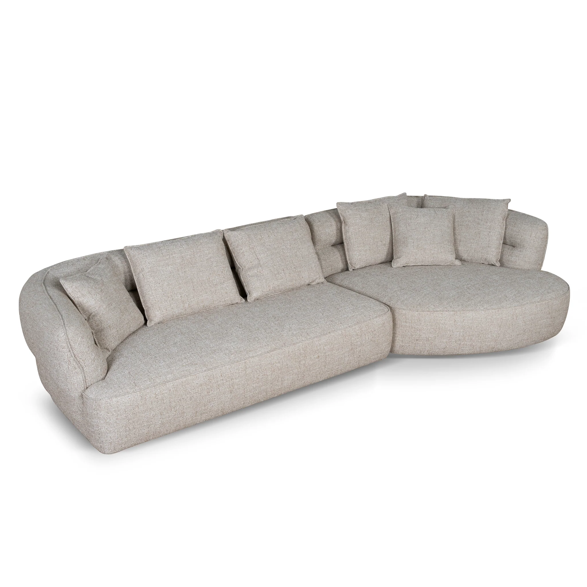 CLC10450-KJ Right Chaise Sofa - Pale Beige - Image 4