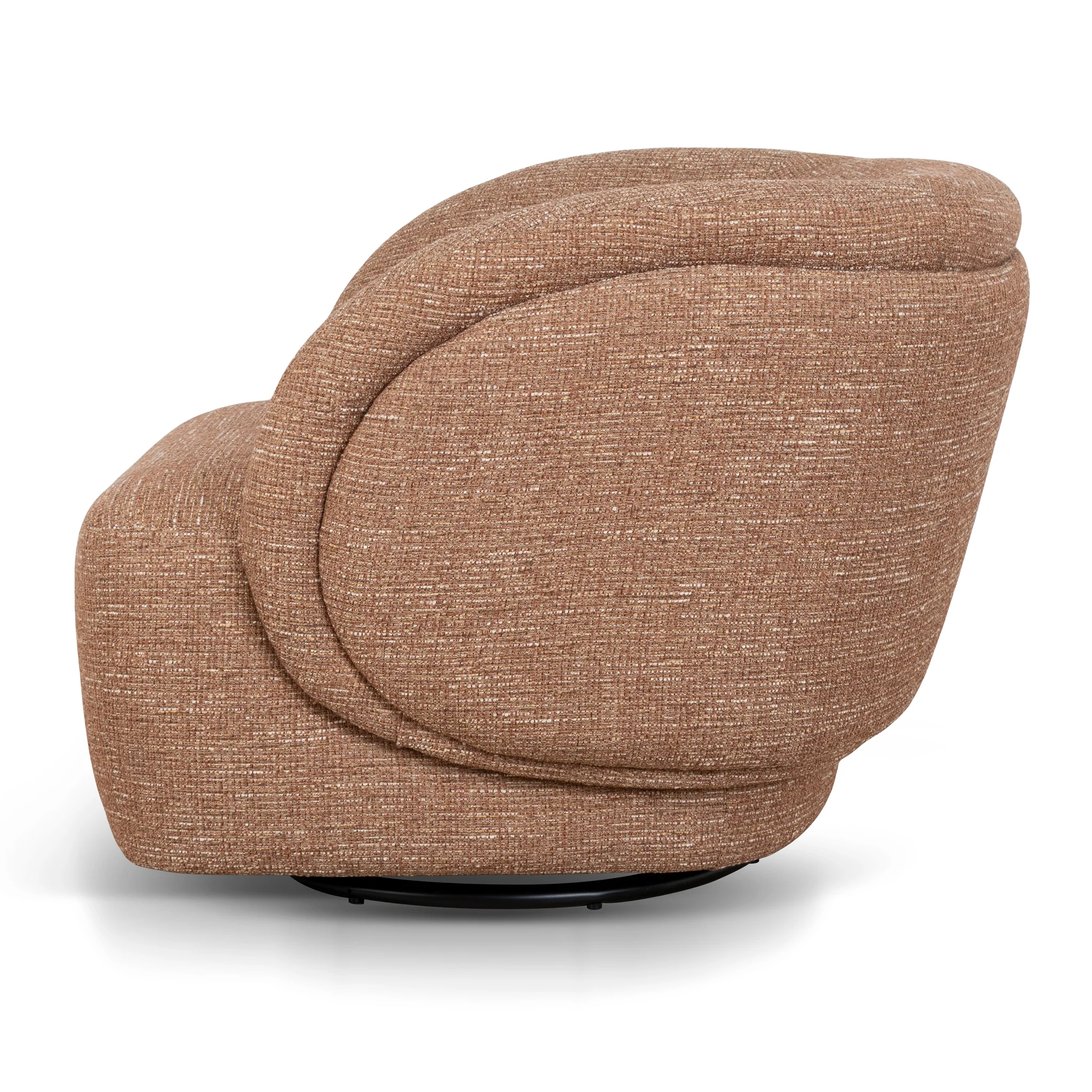CLC10452-KJ Swivel Armchair - Russet Brown - Image 4
