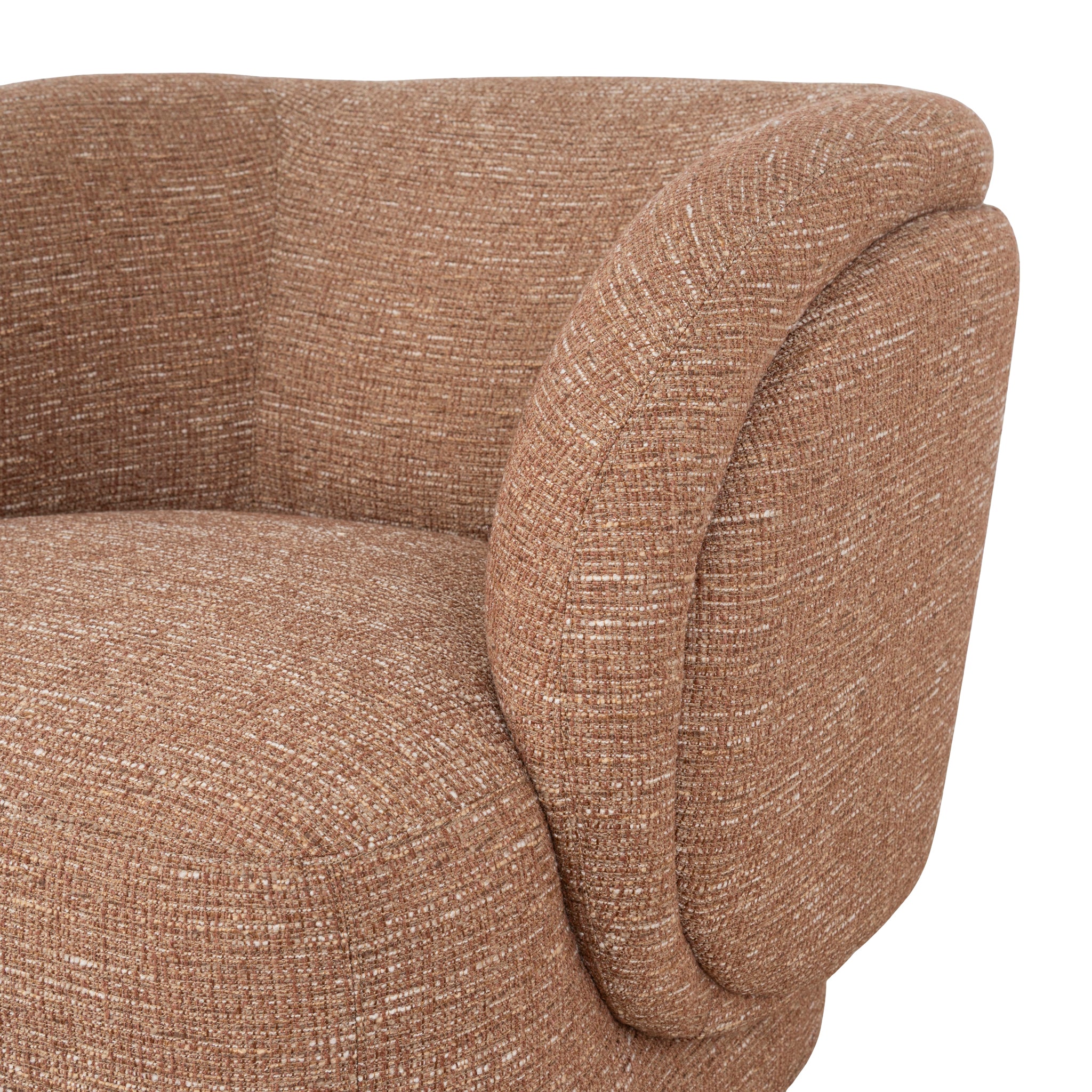 CLC10452-KJ Swivel Armchair - Russet Brown - Image 7
