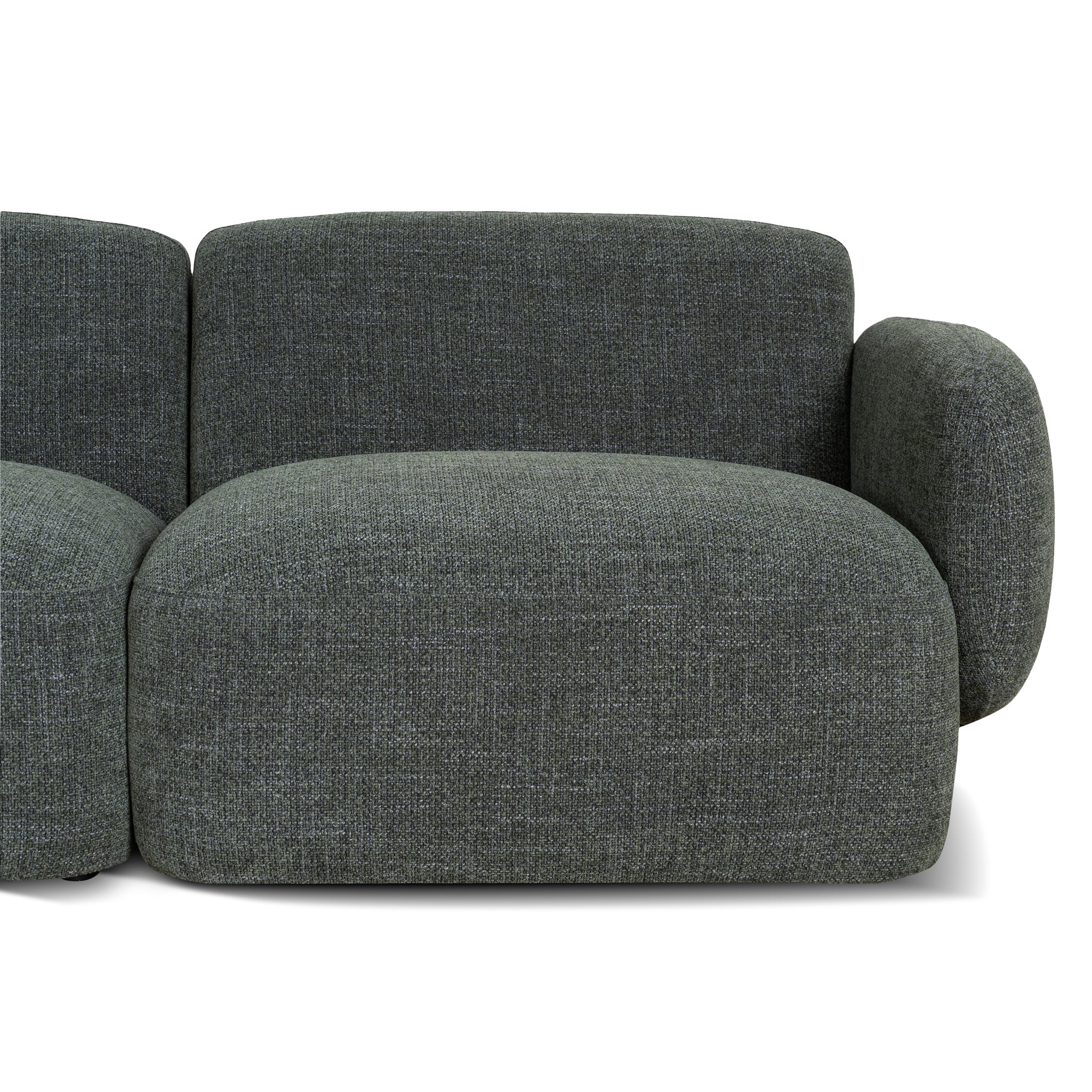 CLC10471-KSO Left Chaise Modular Sofa - Moss Green - Image 6