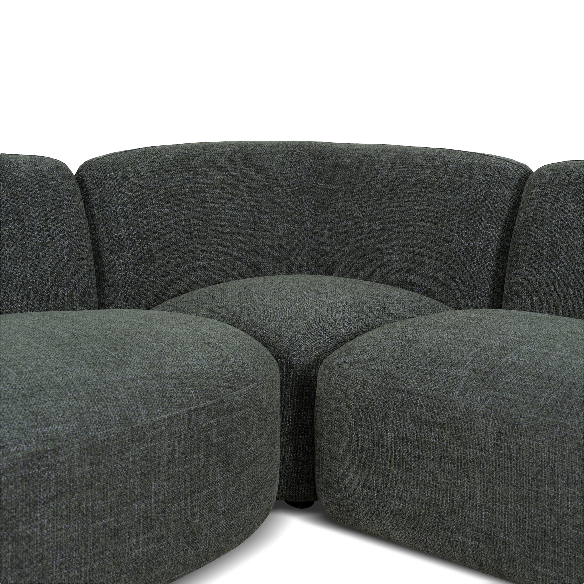 CLC10471-KSO Left Chaise Modular Sofa - Moss Green - Image 9