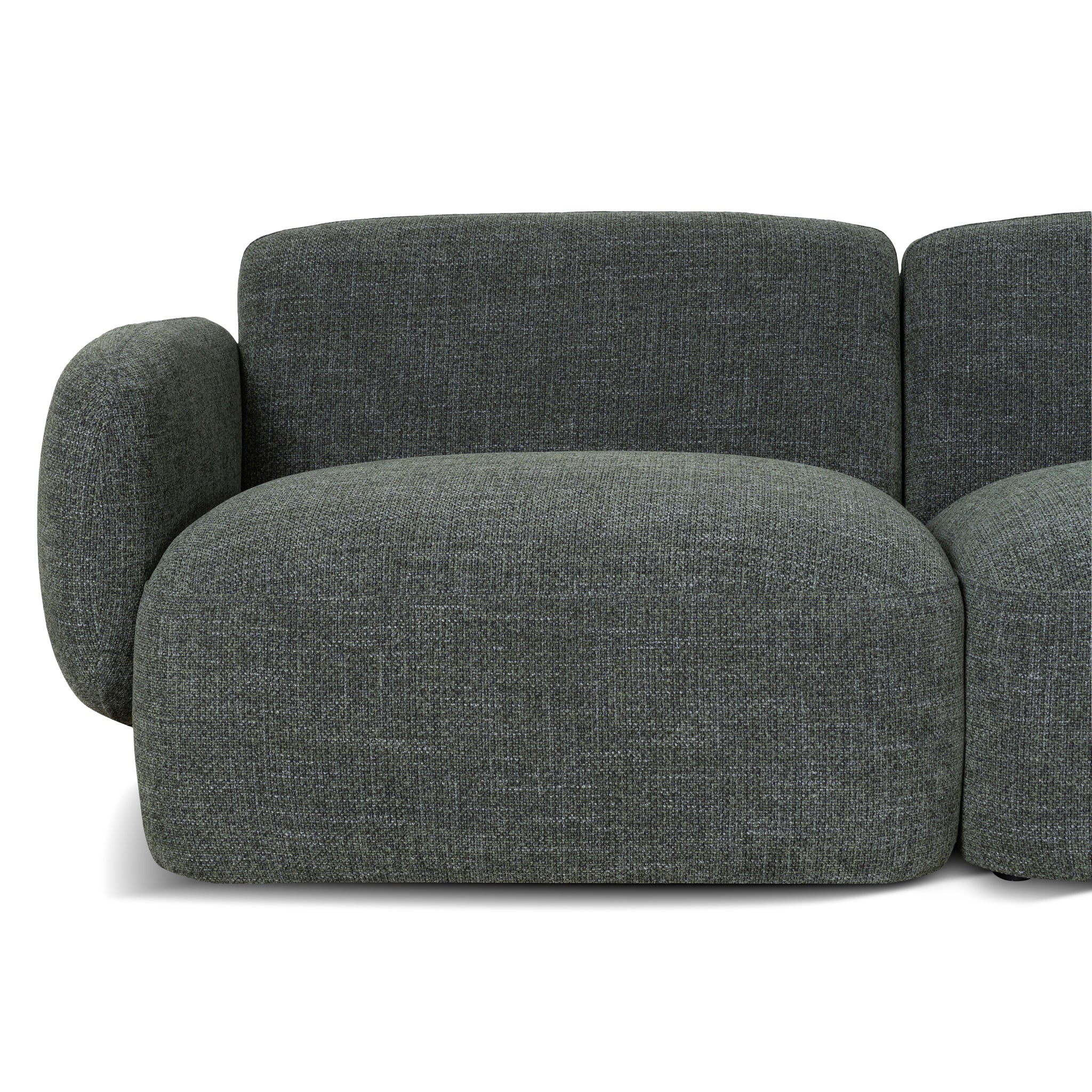 CLC10472-KSO Right Chaise Modular Sofa - Moss Green - Image 17