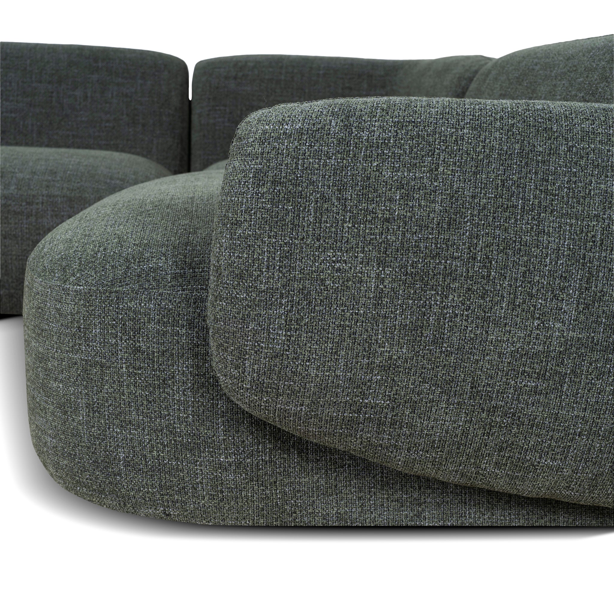 CLC10472-KSO Right Chaise Modular Sofa - Moss Green - Image 18