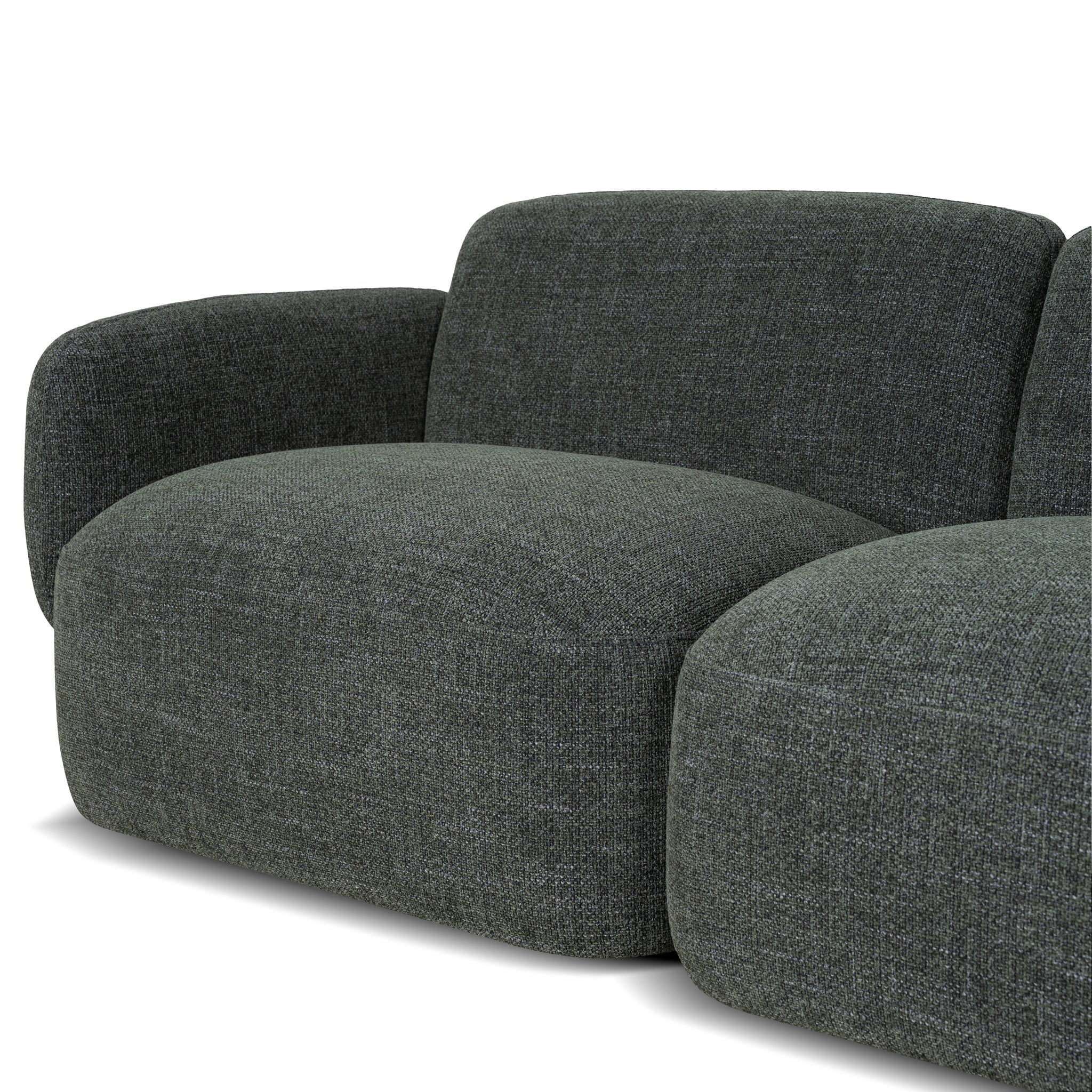 CLC10472-KSO Right Chaise Modular Sofa - Moss Green - Image 4