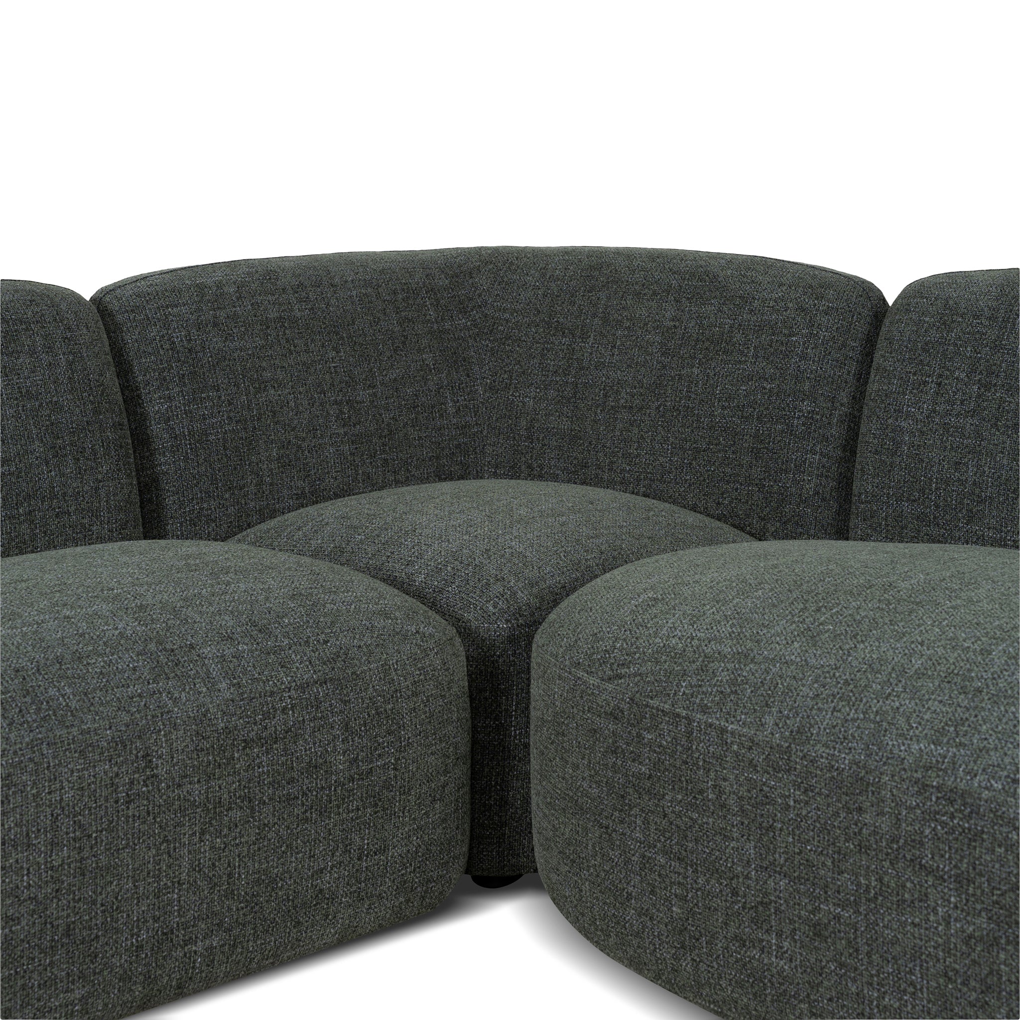 CLC10472-KSO Right Chaise Modular Sofa - Moss Green - Image 5