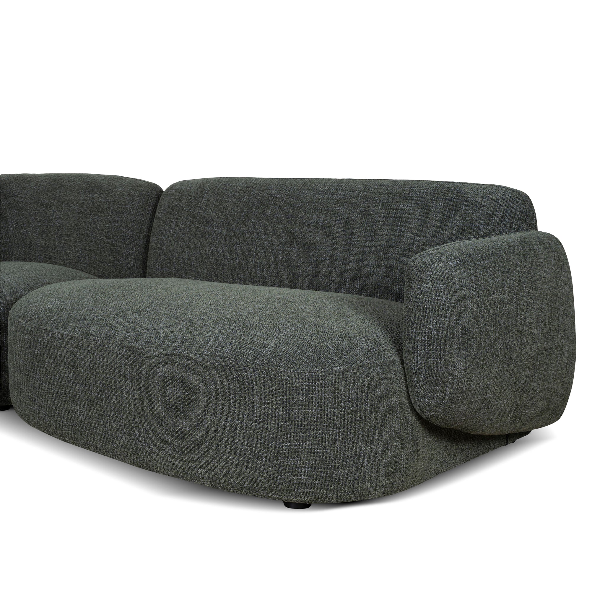 CLC10472-KSO Right Chaise Modular Sofa - Moss Green - Image 6