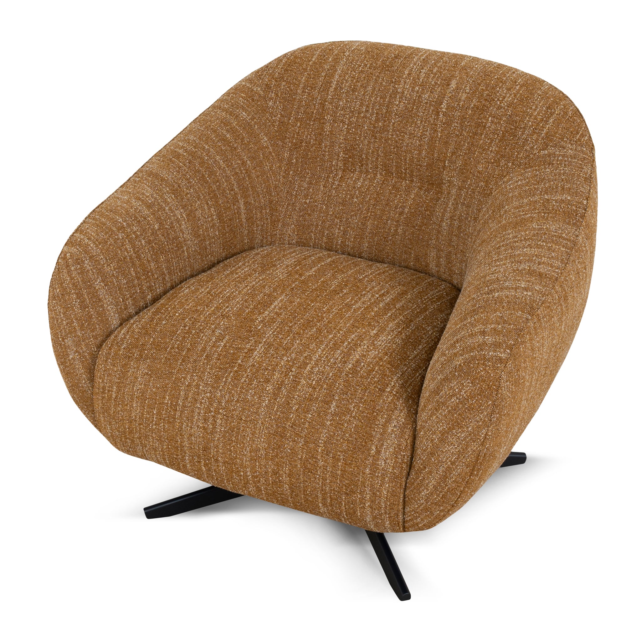 CLC10474-KSO Swivel Armchair - Ginger Brown - Image 6