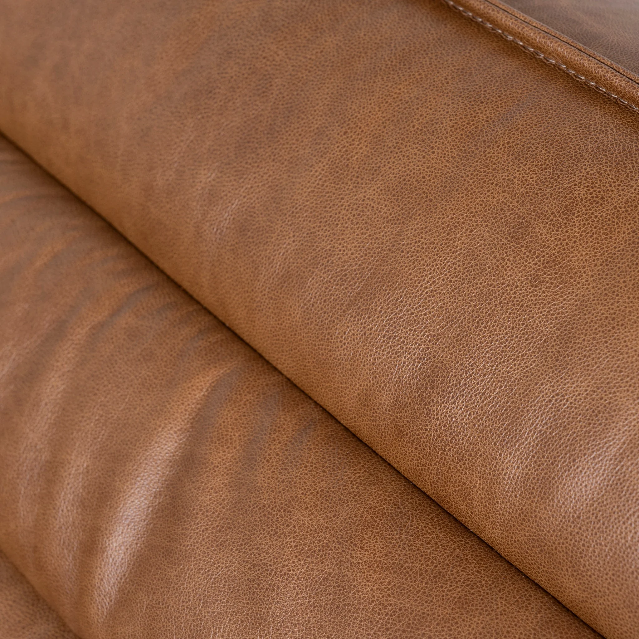 CLC10479-KSO Modular Leather Corner Sofa - Amber Brown - Image 17