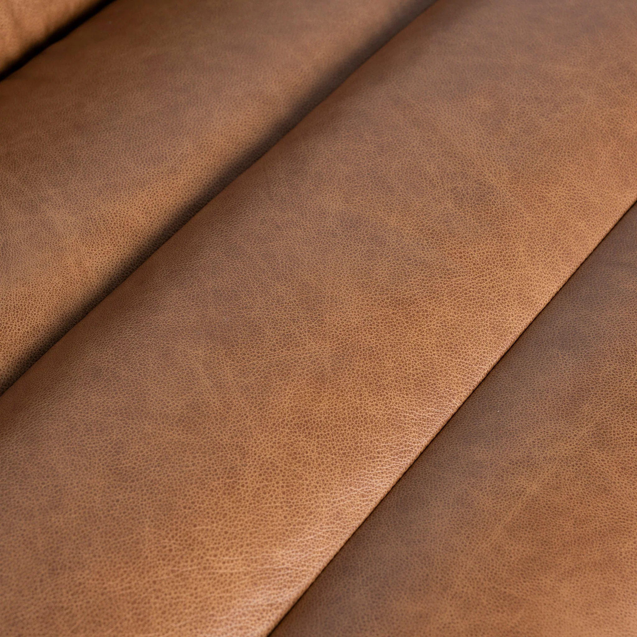 CLC10479-KSO Modular Leather Corner Sofa - Amber Brown - Image 19