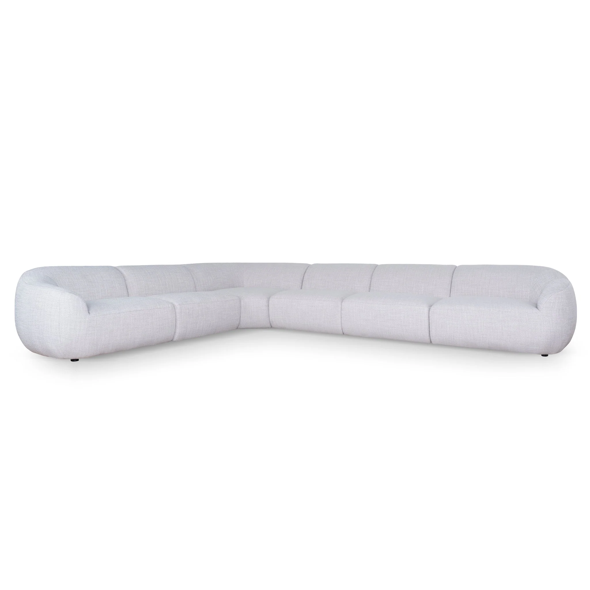 CLC10482-KSO Extended Corner Fabric Sofa - Taupe Beige