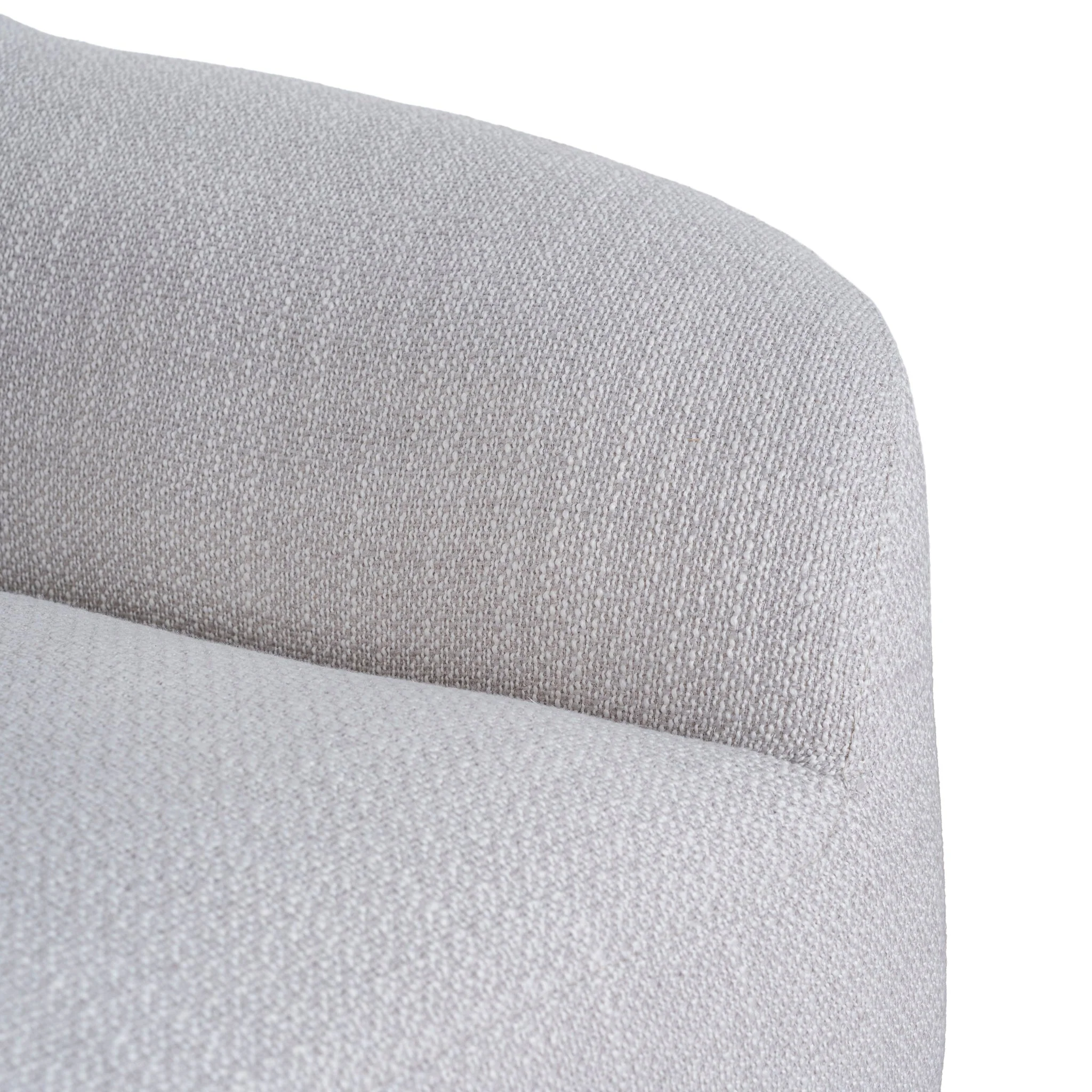 CLC10482-KSO Extended Corner Fabric Sofa - Taupe Beige - Image 12