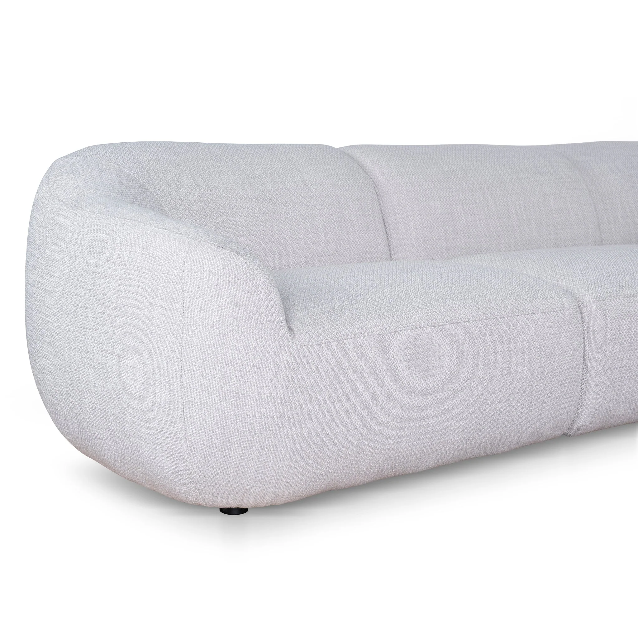 CLC10482-KSO Extended Corner Fabric Sofa - Taupe Beige - Image 5
