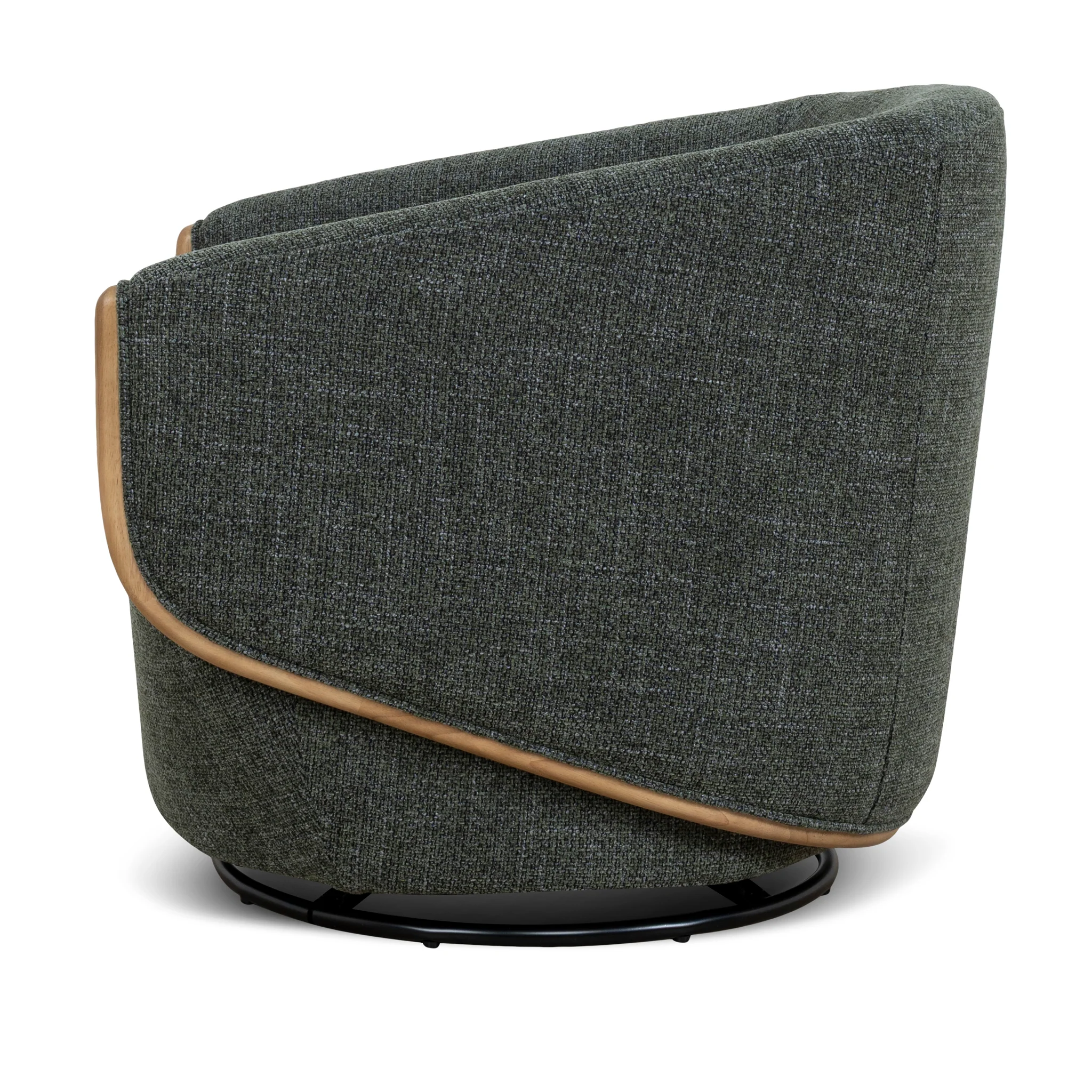 CLC10483-KSO Swivel Armchair - Moss Green - Image 3