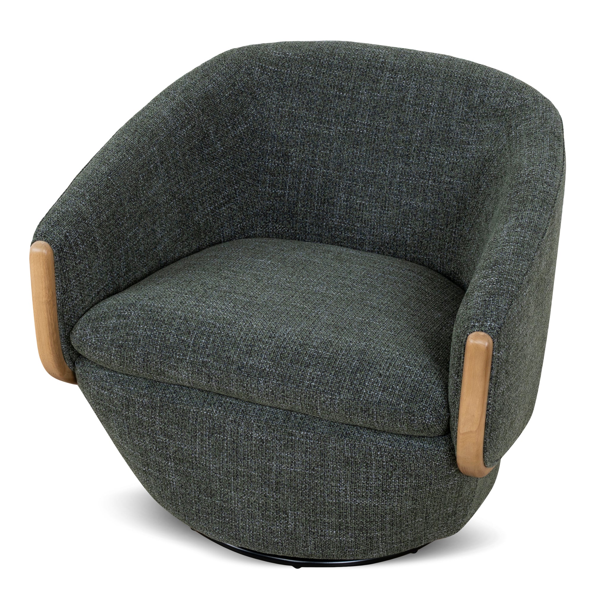 CLC10483-KSO Swivel Armchair - Moss Green - Image 6