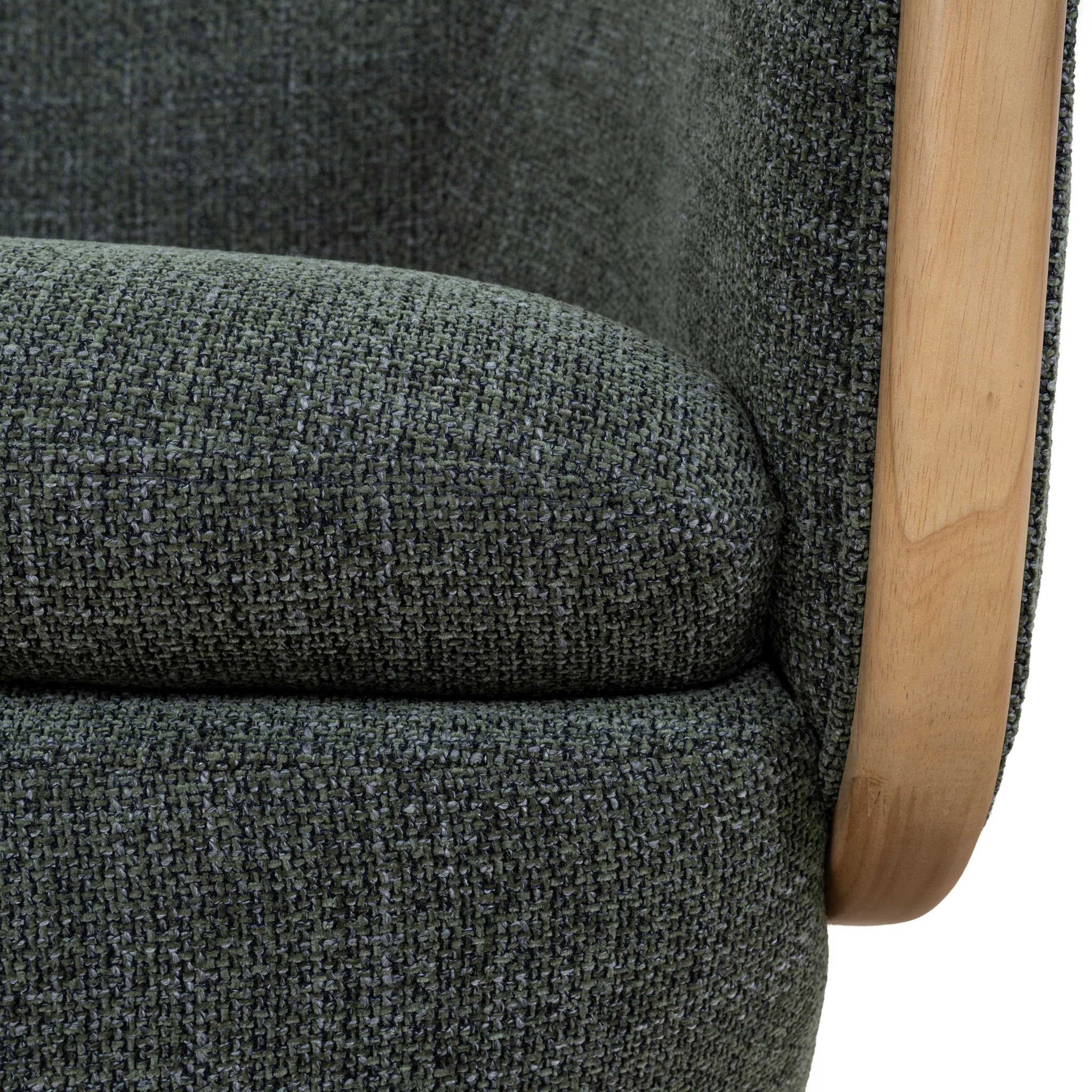 CLC10483-KSO Swivel Armchair - Moss Green - Image 8