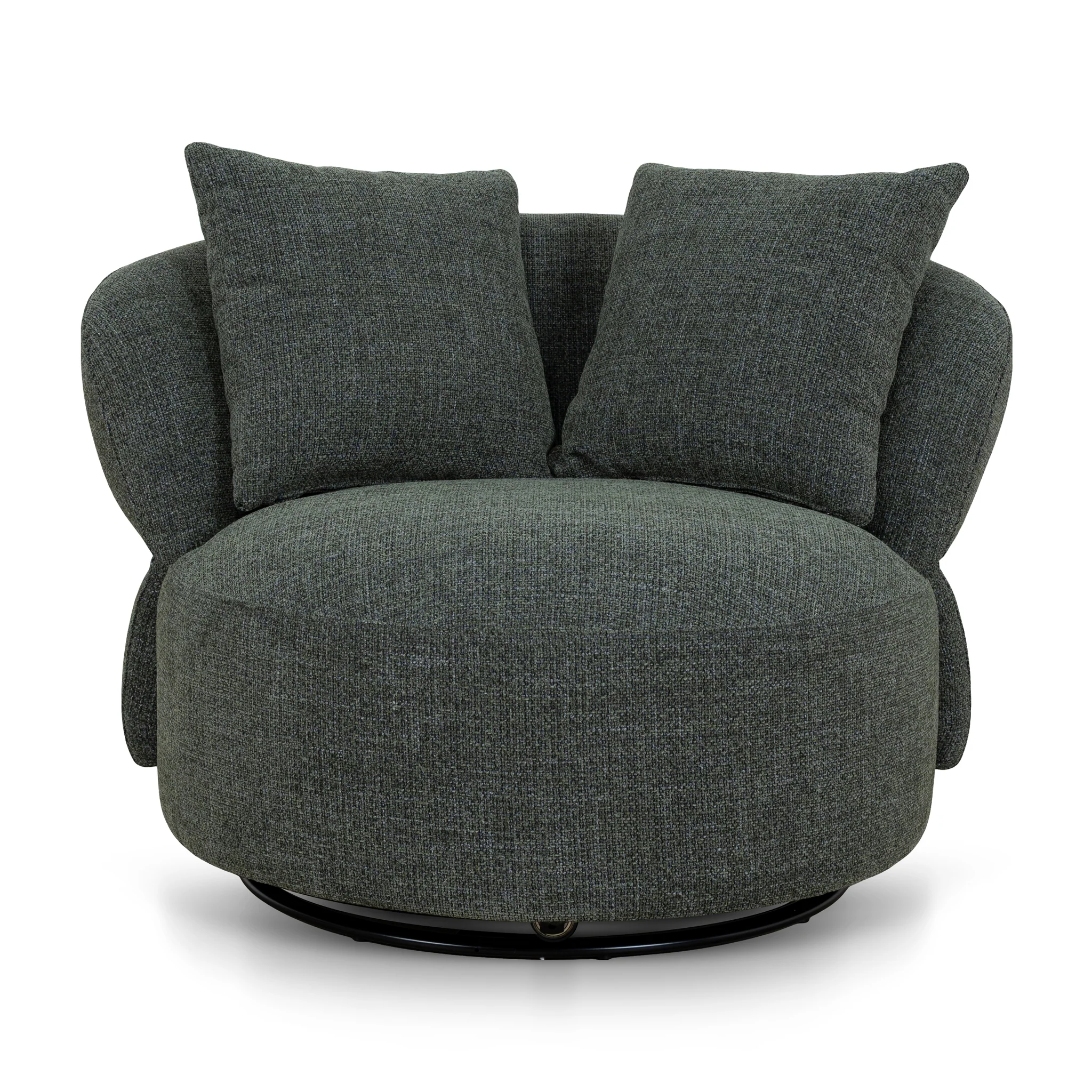 CLC10484-KSO Swivel Lounge Chair - Moss Green - Image 2