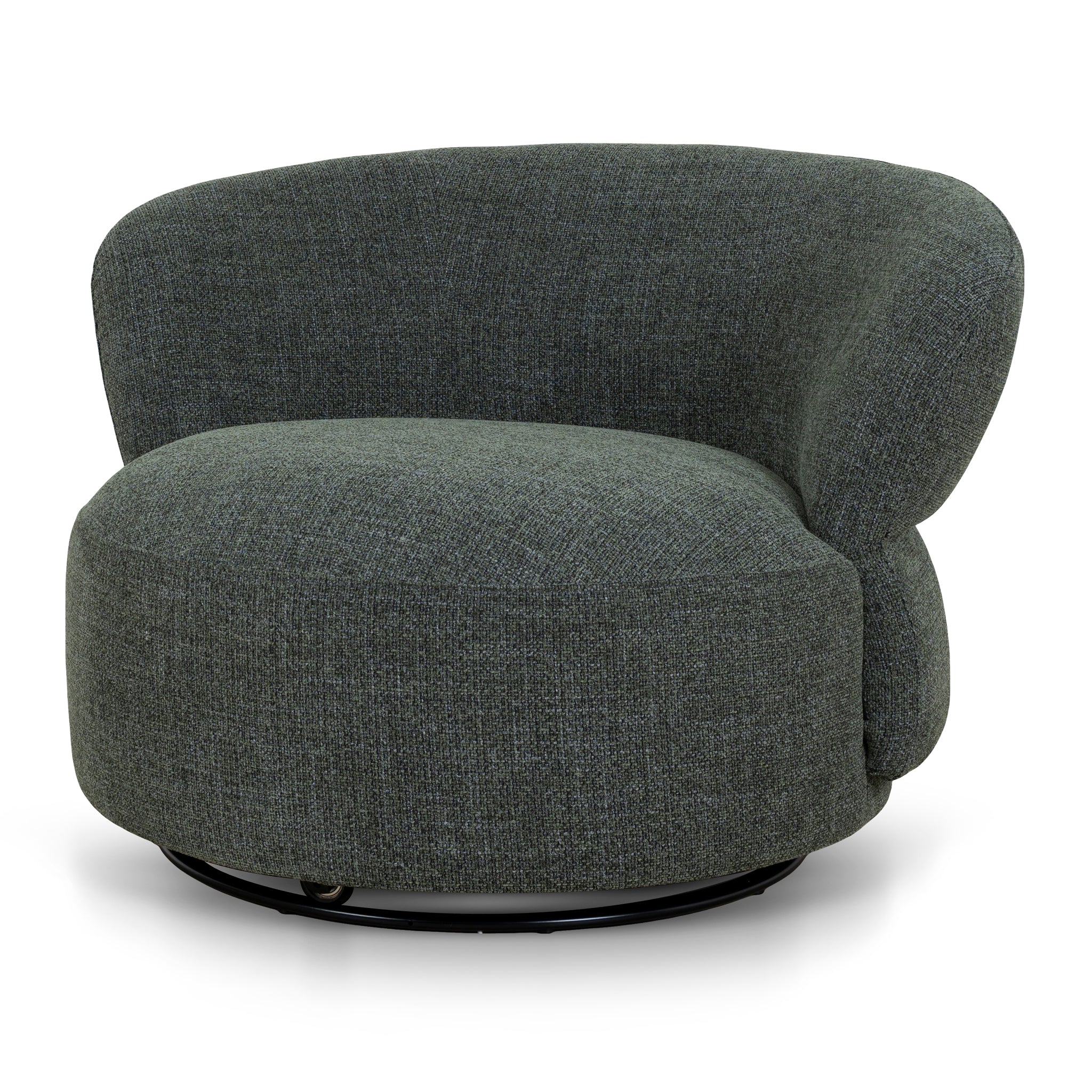 CLC10484-KSO Swivel Lounge Chair - Moss Green - Image 3