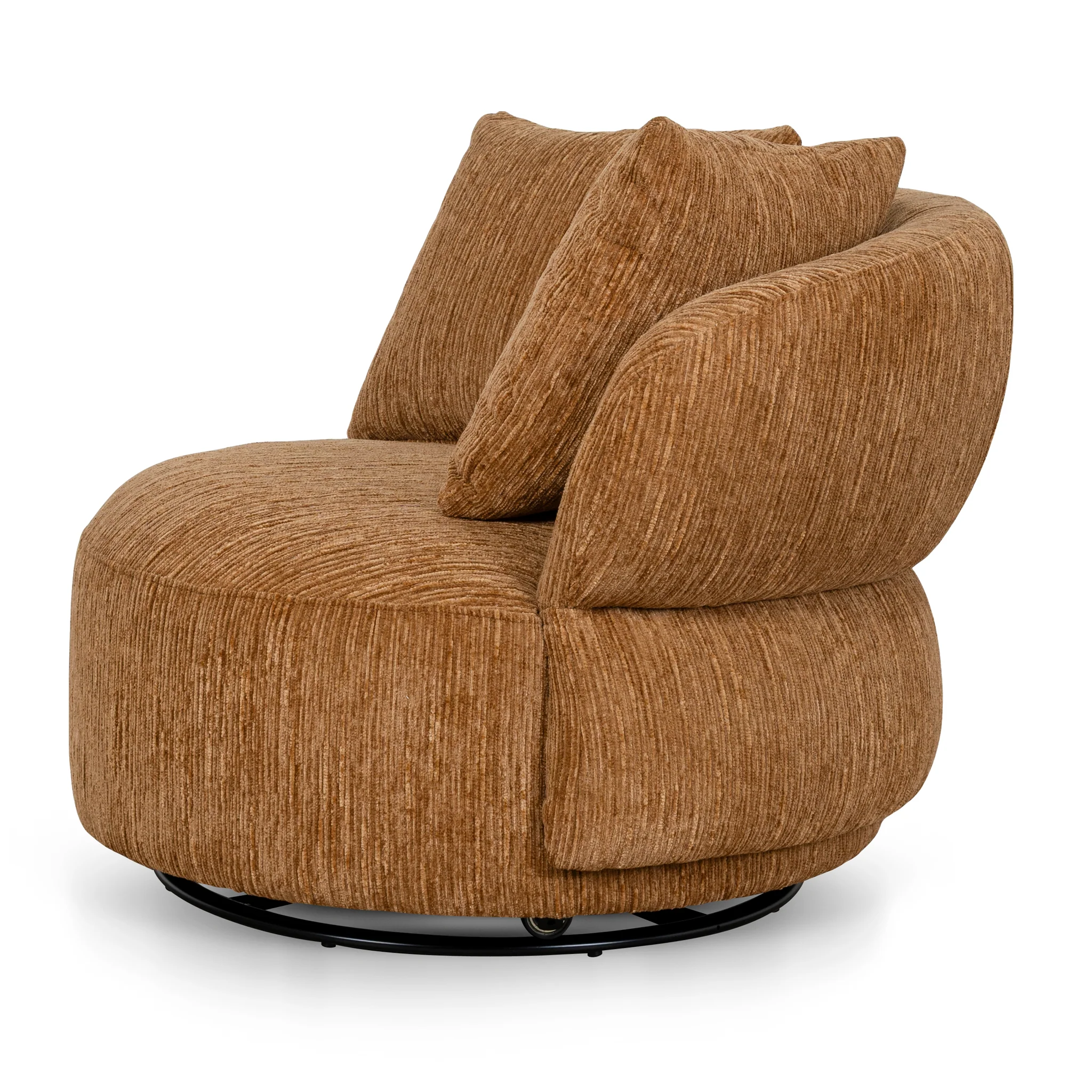 CLC10485-KSO Swivel Lounge Chair - Honey Gold - Image 4