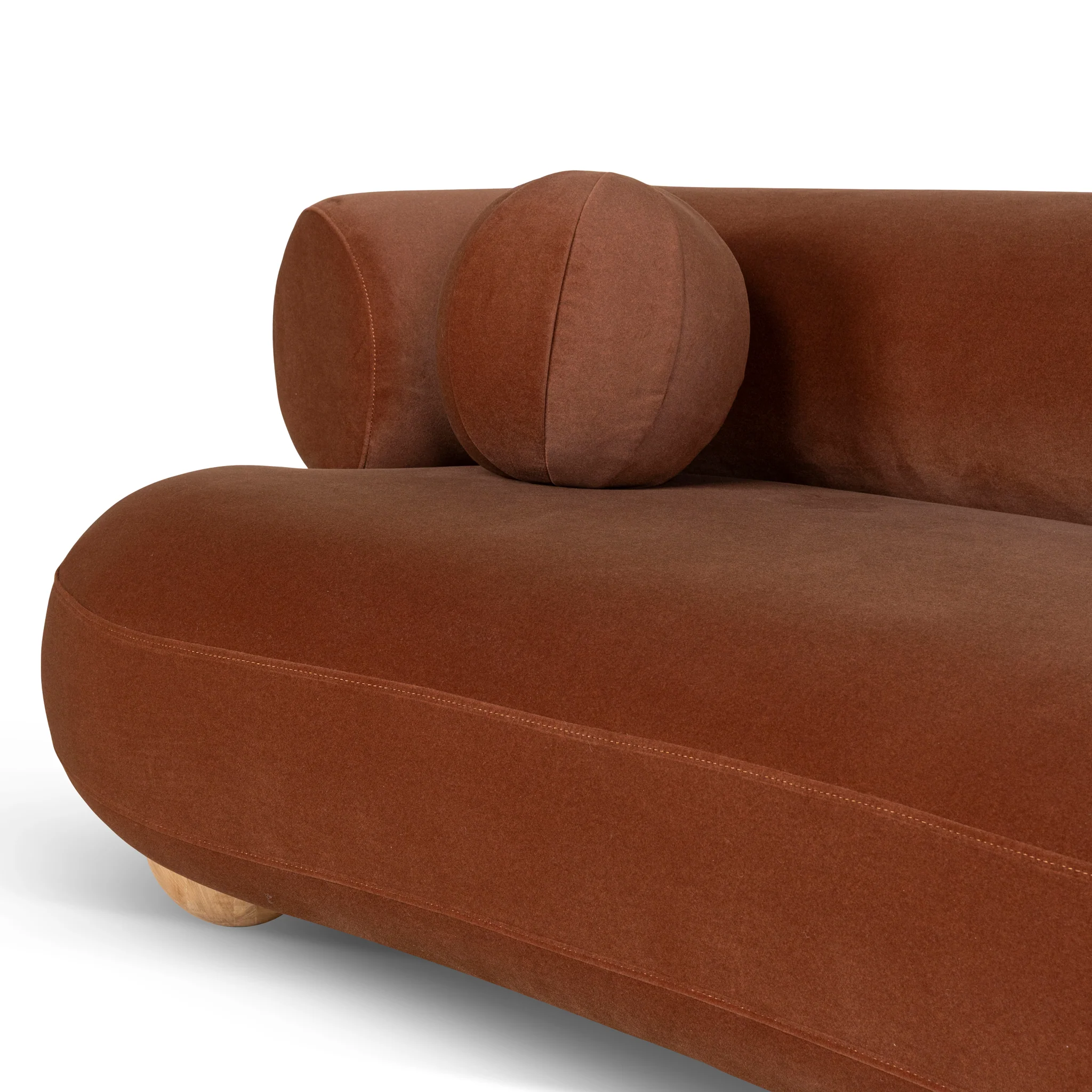 CLC10492-CA 3 Seater Sofa - Burnt Brown - Image 6