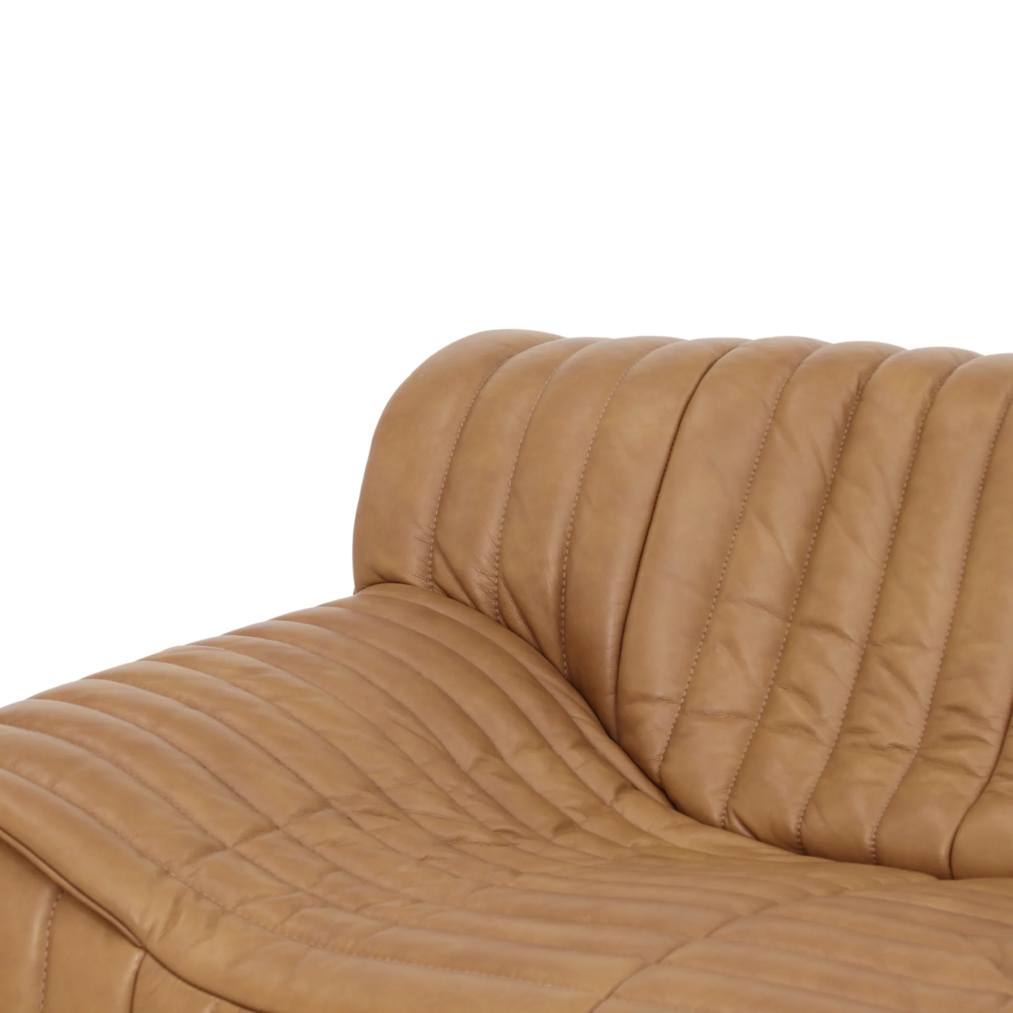 CLC10842-NV 3 Seater Sofa - Amber Tan Leather - Image 6