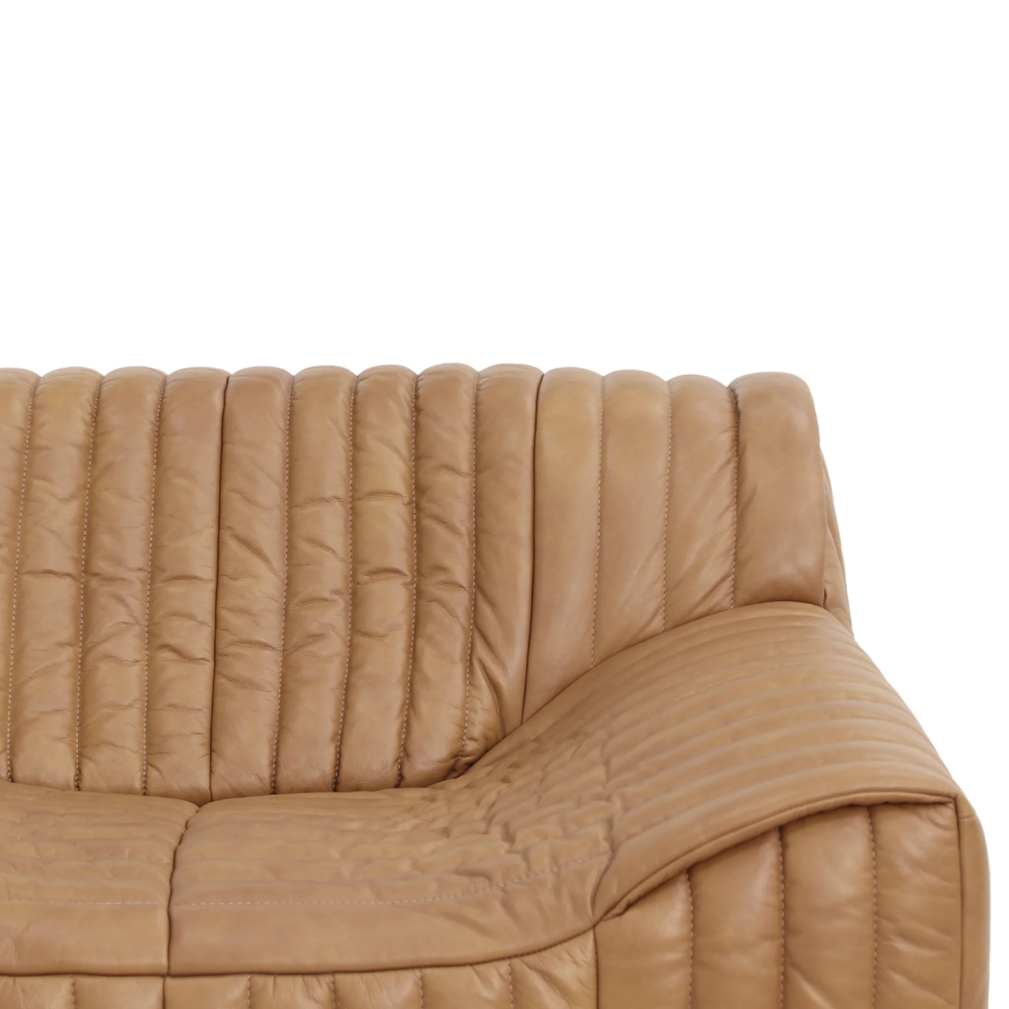 CLC10842-NV 3 Seater Sofa - Amber Tan Leather - Image 7
