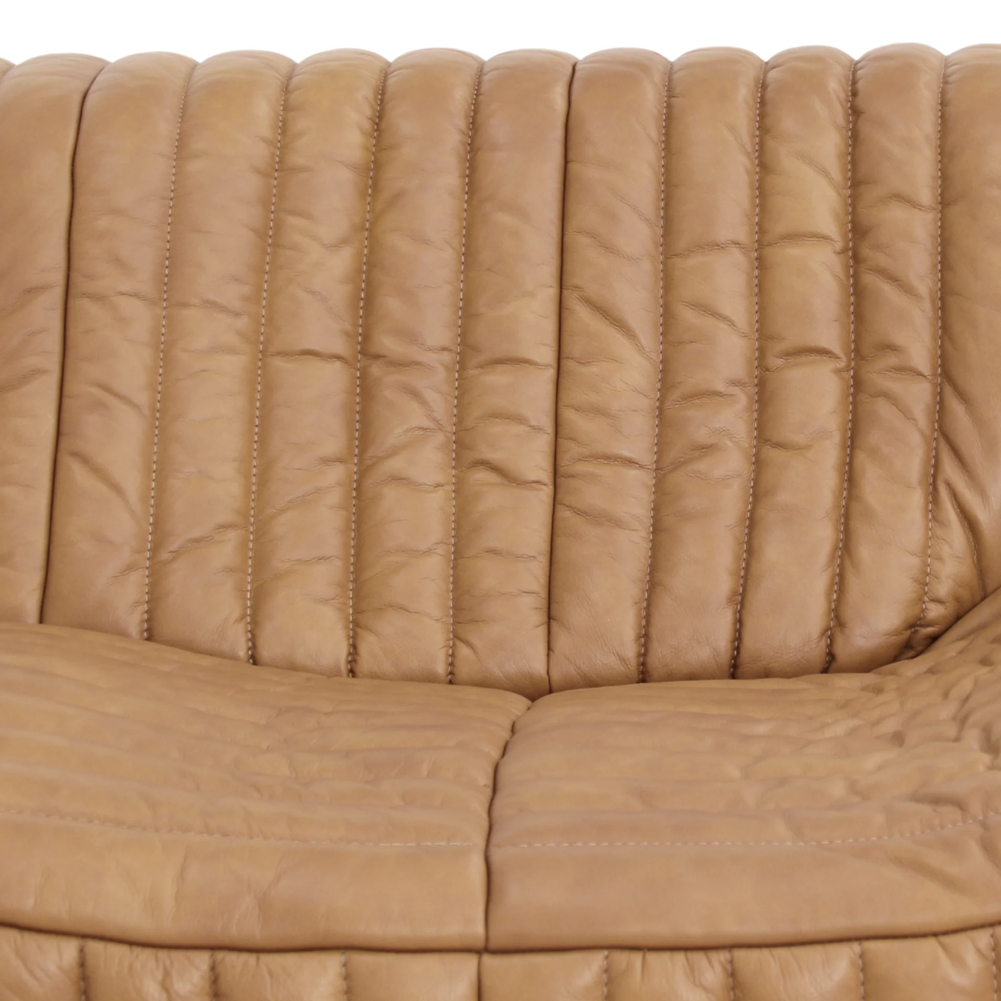 CLC10842-NV 3 Seater Sofa - Amber Tan Leather - Image 9