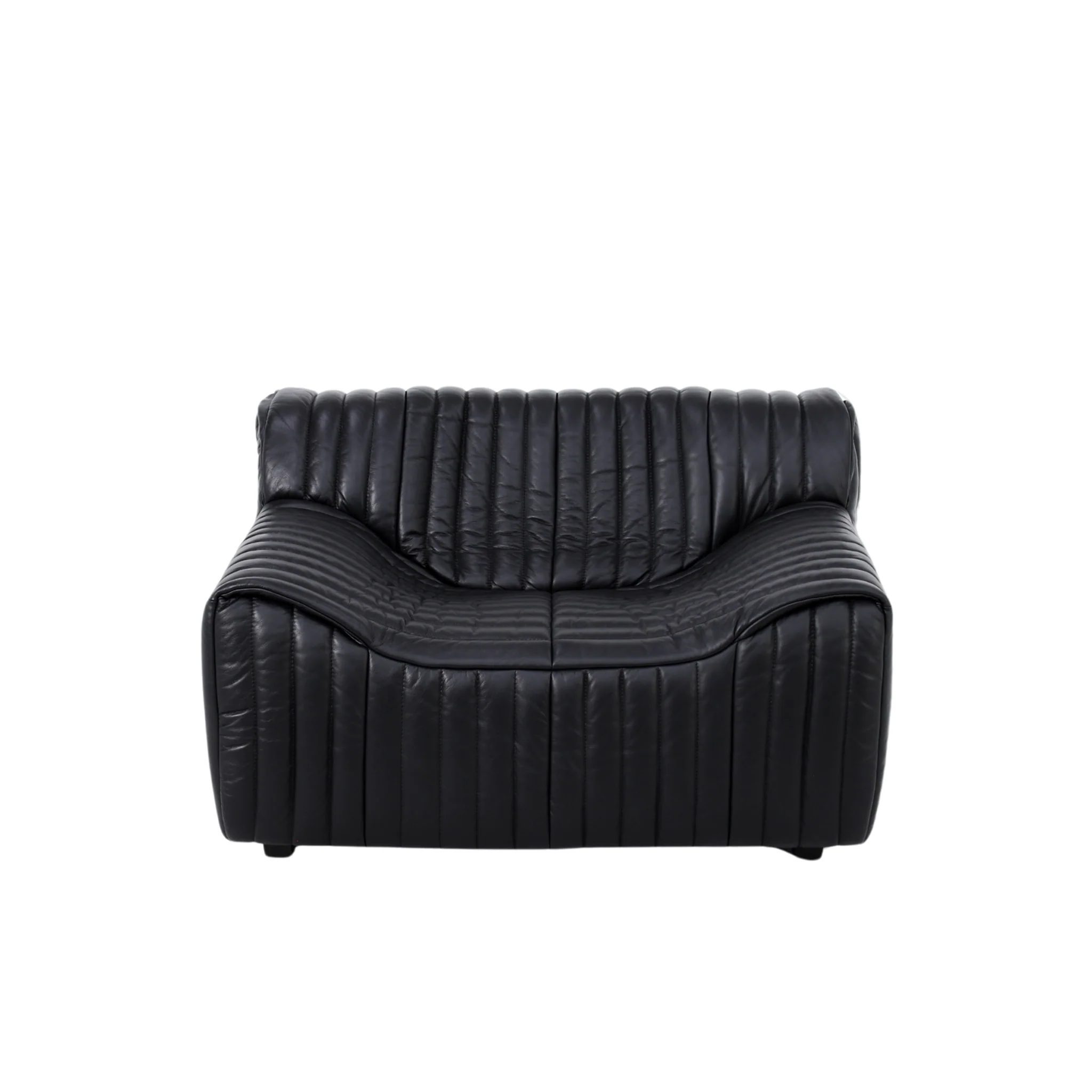 CLC10843-NV Armchair - Black Leather - Image 2