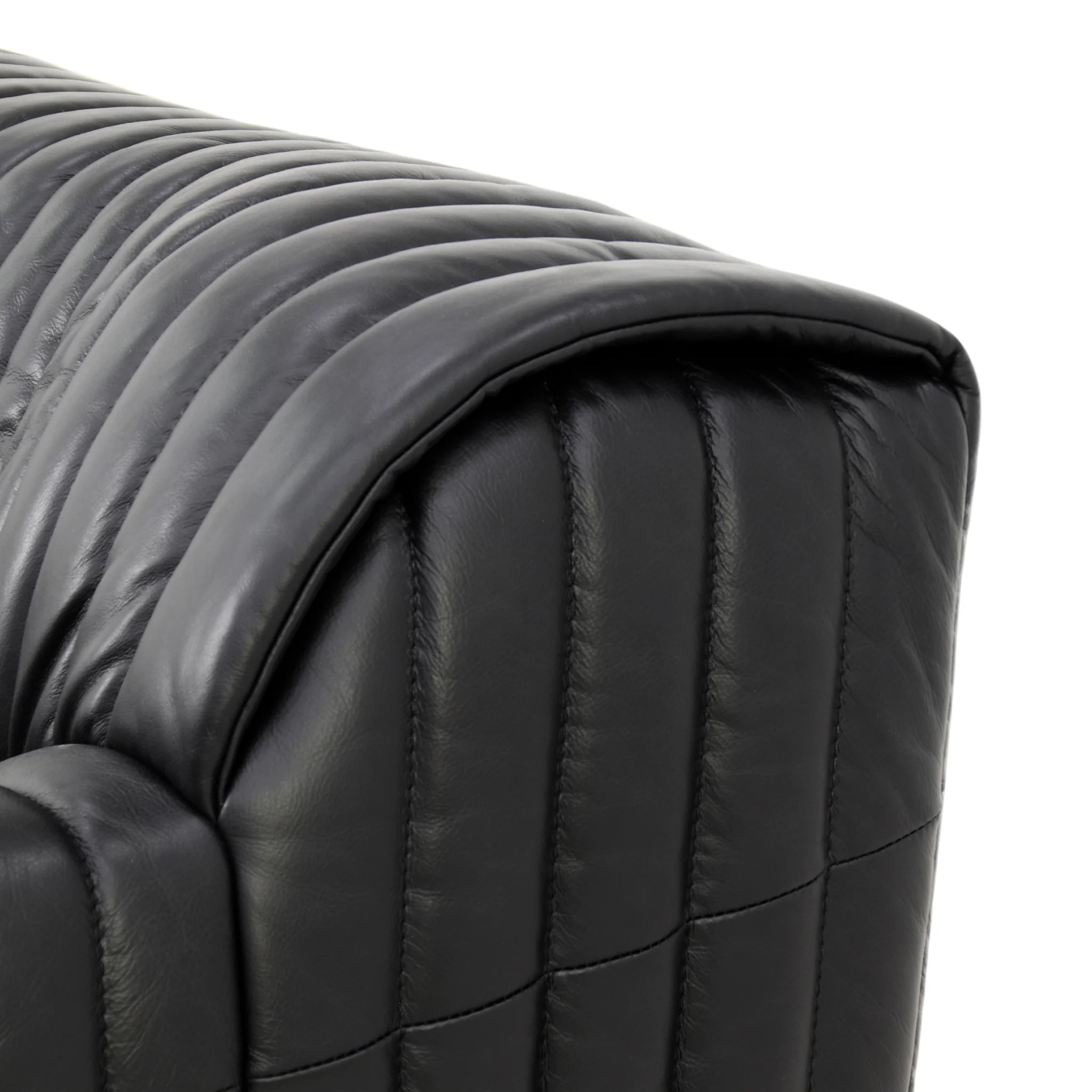 CLC10843-NV Armchair - Black Leather - Image 5