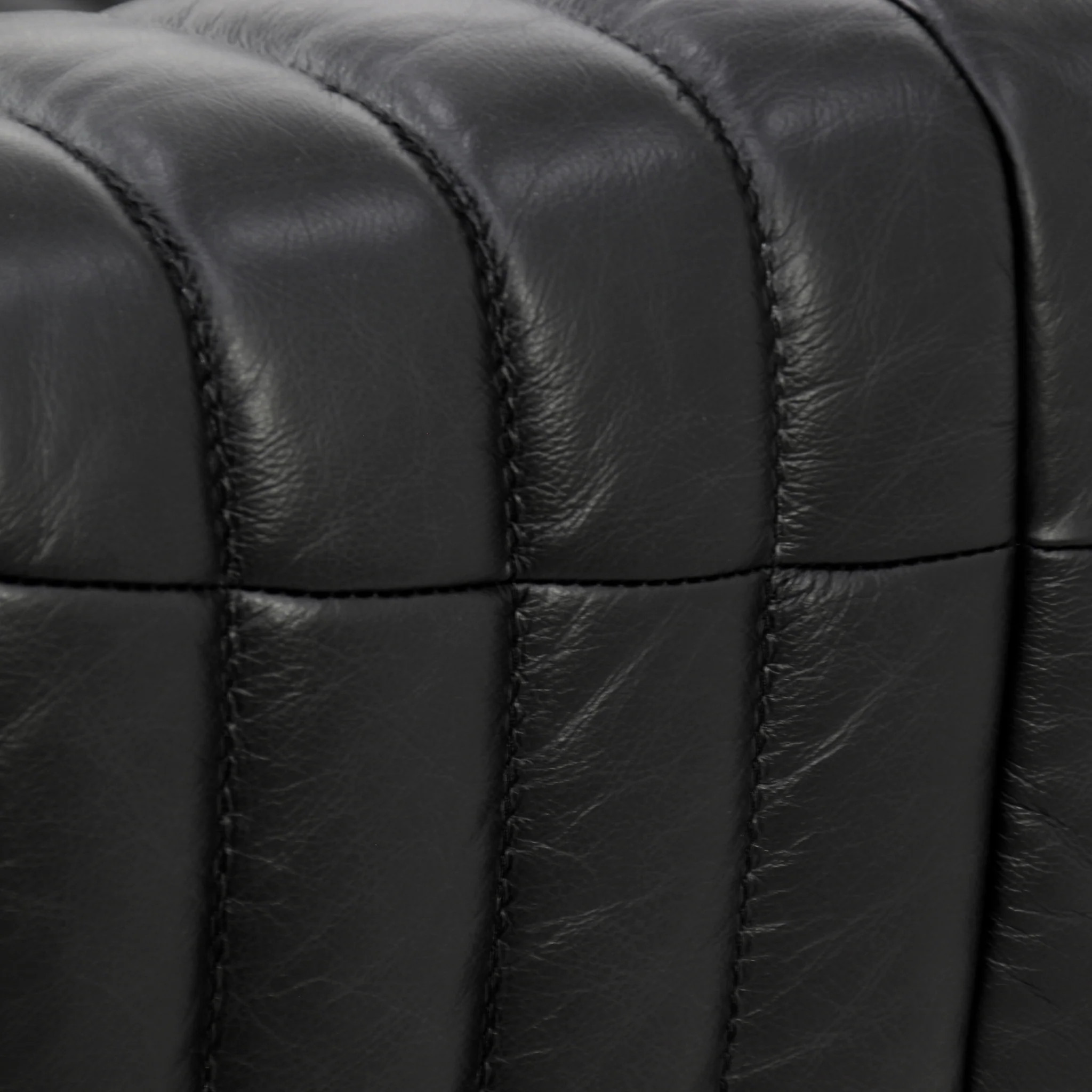 CLC10843-NV Armchair - Black Leather - Image 8