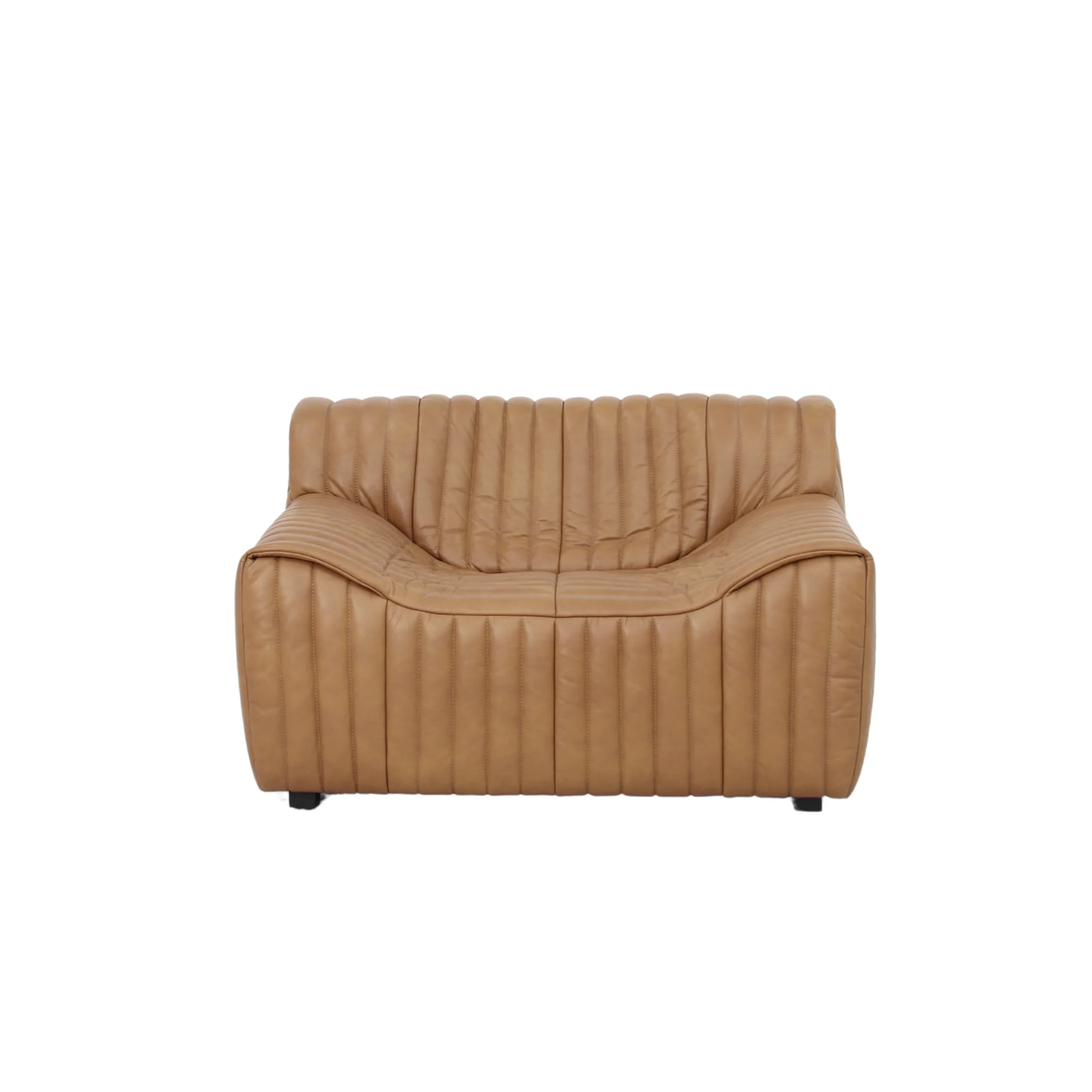 CLC10844-NV Armchair - Amber Tan Leather - Image 2