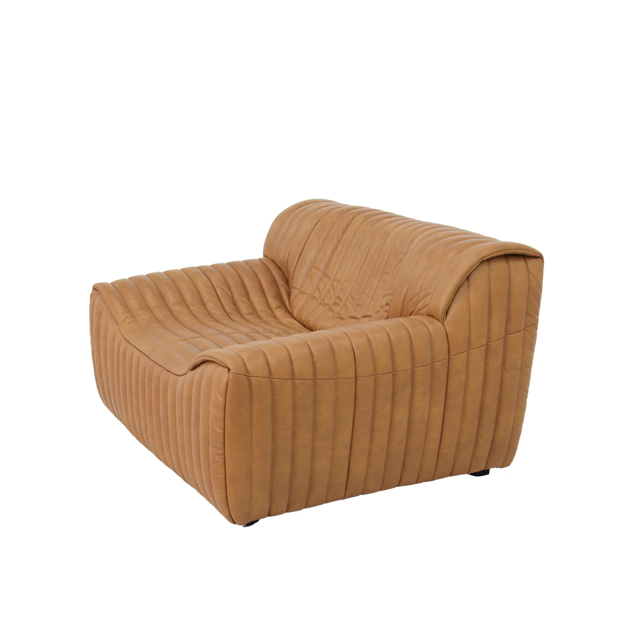 CLC10844-NV Armchair - Amber Tan Leather - Image 3