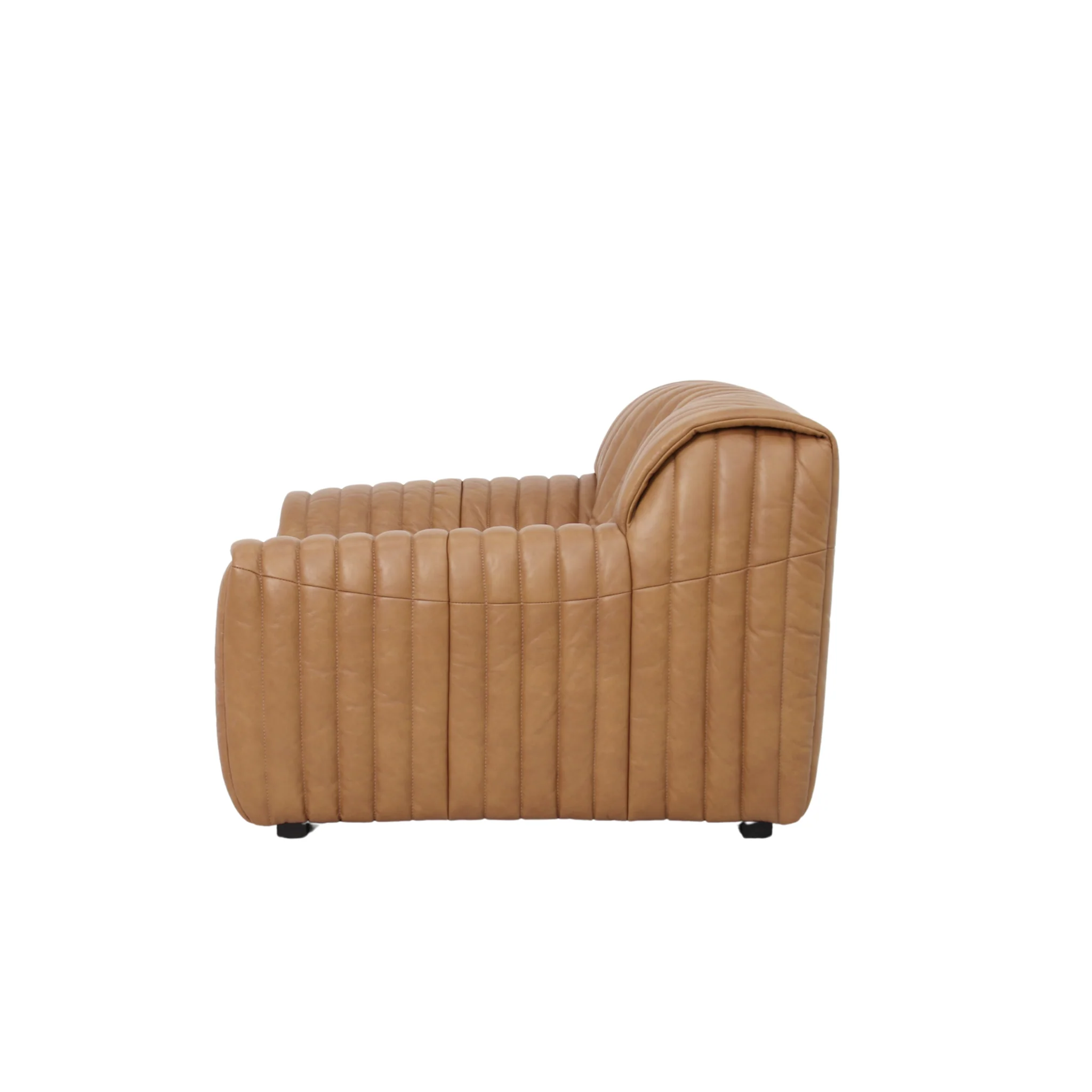 CLC10844-NV Armchair - Amber Tan Leather - Image 4