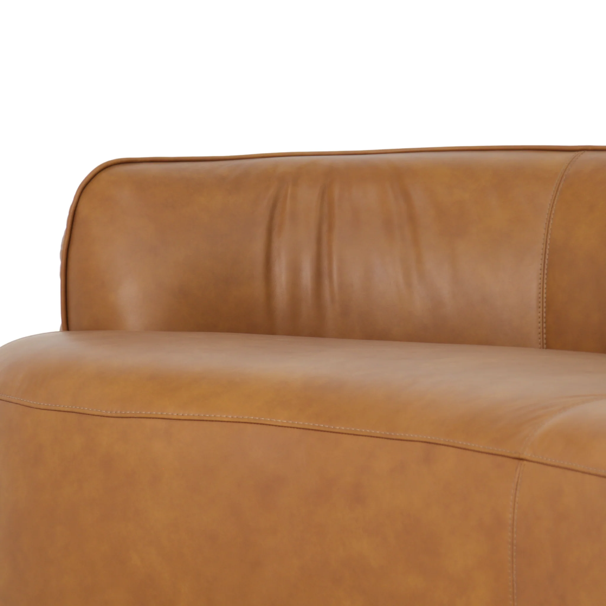 CLC10845-NV 3 Seater Sofa - Amber Tan Leather - Image 11
