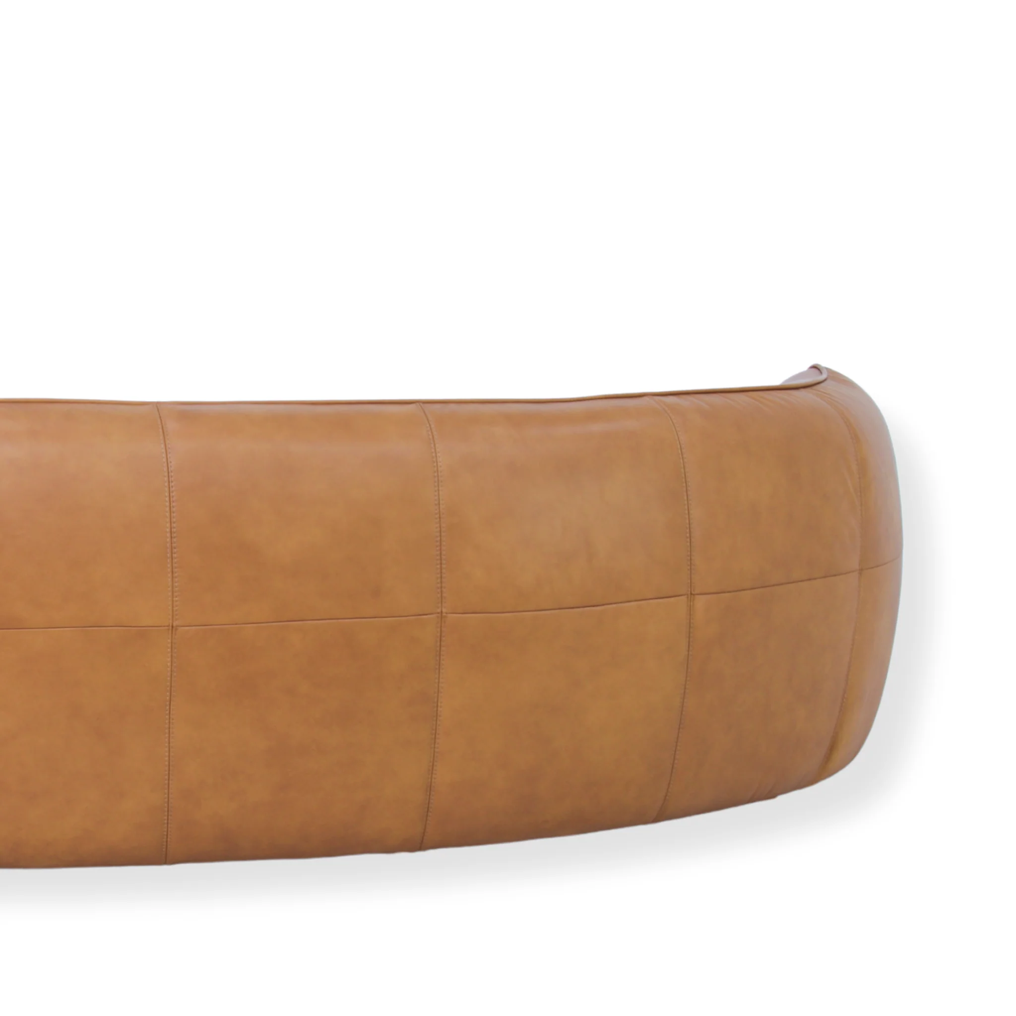 CLC10845-NV 3 Seater Sofa - Amber Tan Leather - Image 9
